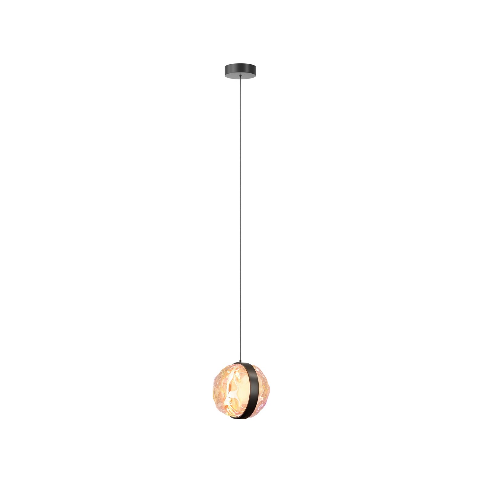 Maytoni LED-Hängeleuchte Misterio,1-flammig, schwarz/multi