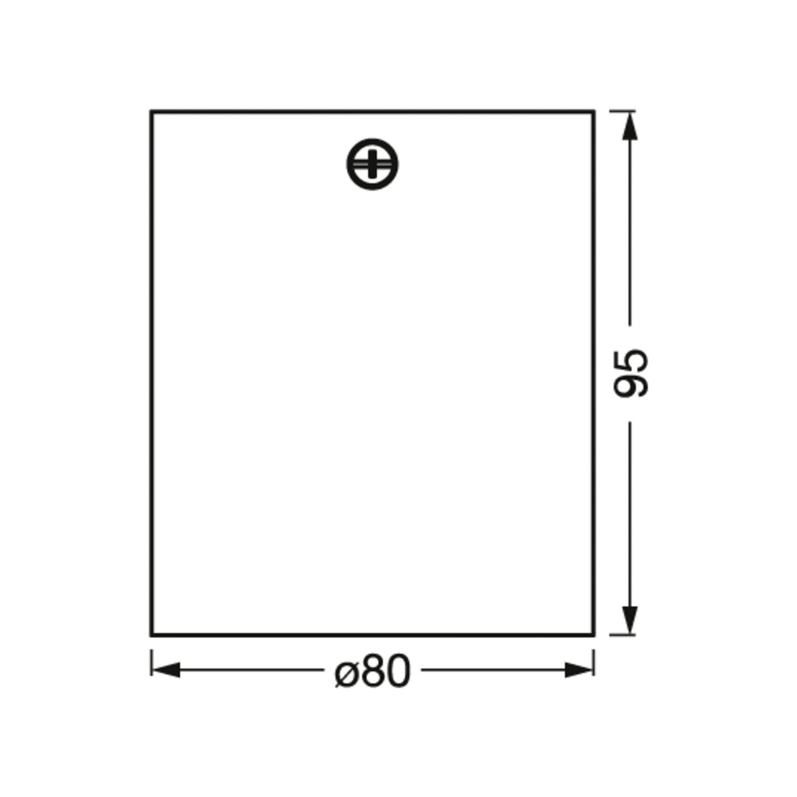 OSRAM Deckenstrahler SQUARE, schwarz, 8 x 8 cm, Metall, GU10