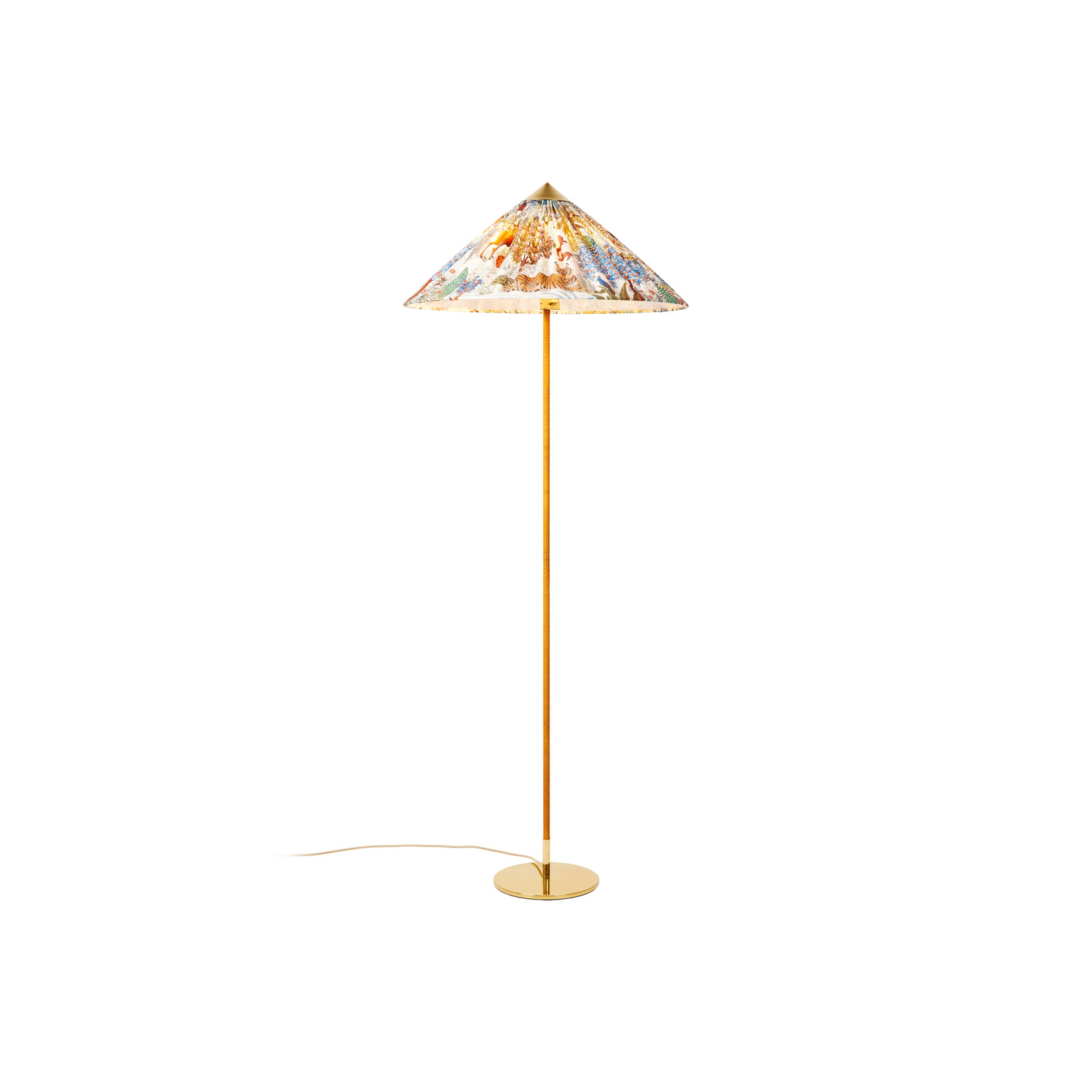 9602 Lampa Podłogowa Brass/Pierre Frey - GUBI