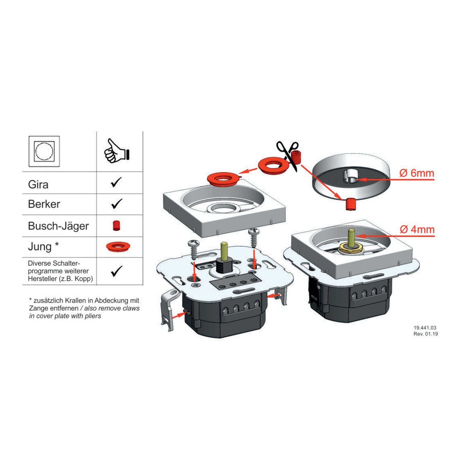 EHMANN T73 elektronische potentiometer voor elektronisch