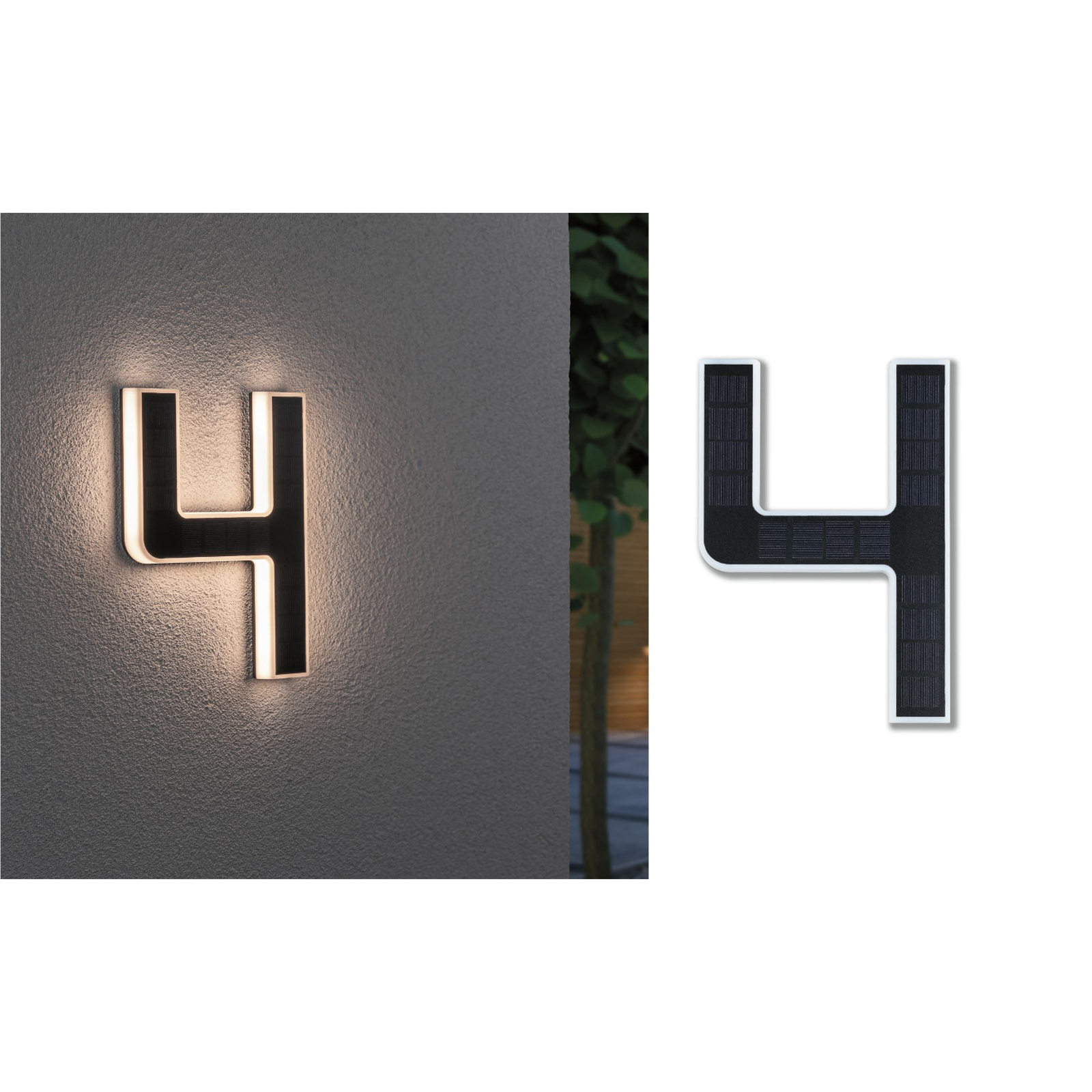 Paulmann LED solar-huisnummer 4