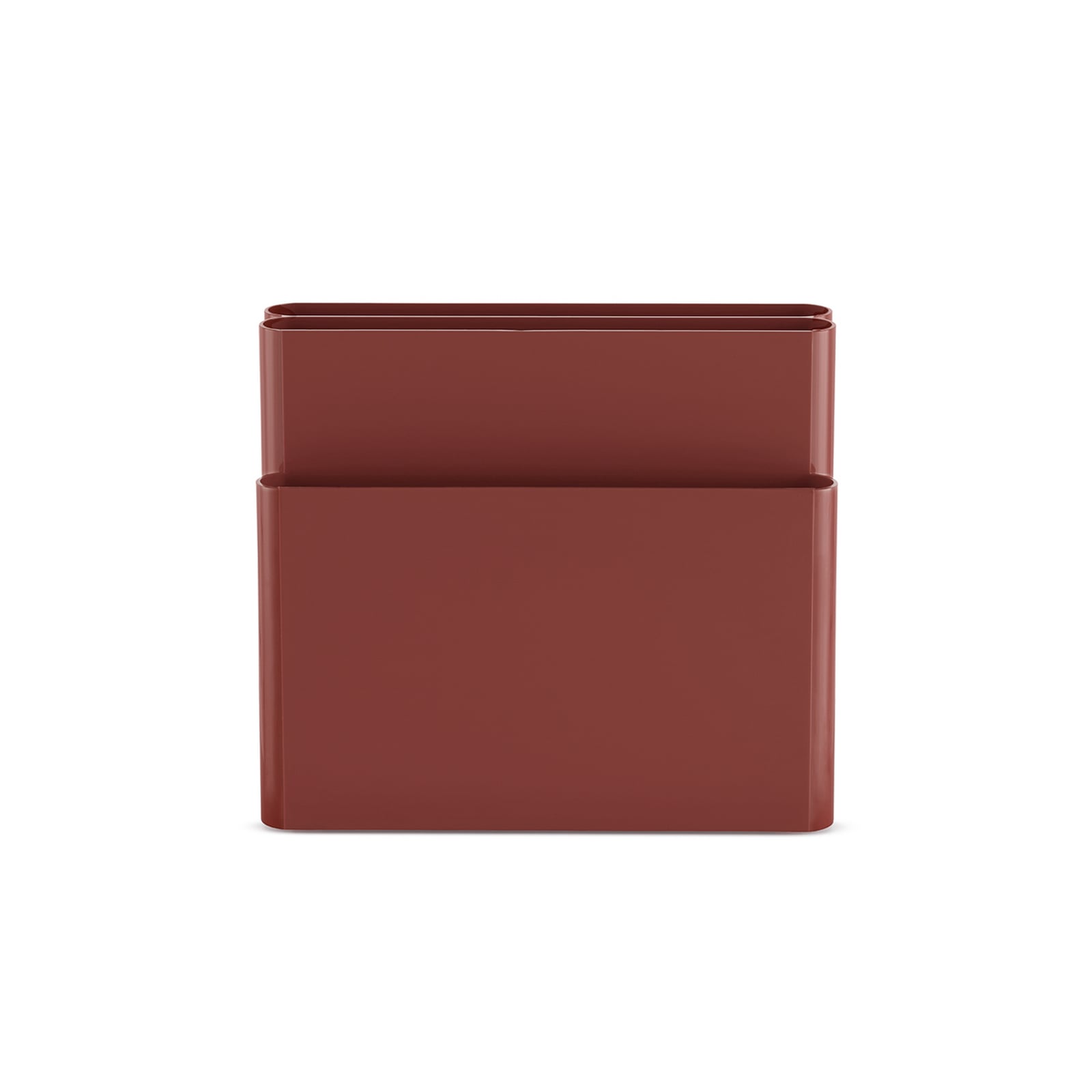 Magazine rack, dark red, 40 cm x 35 cm - Kartell