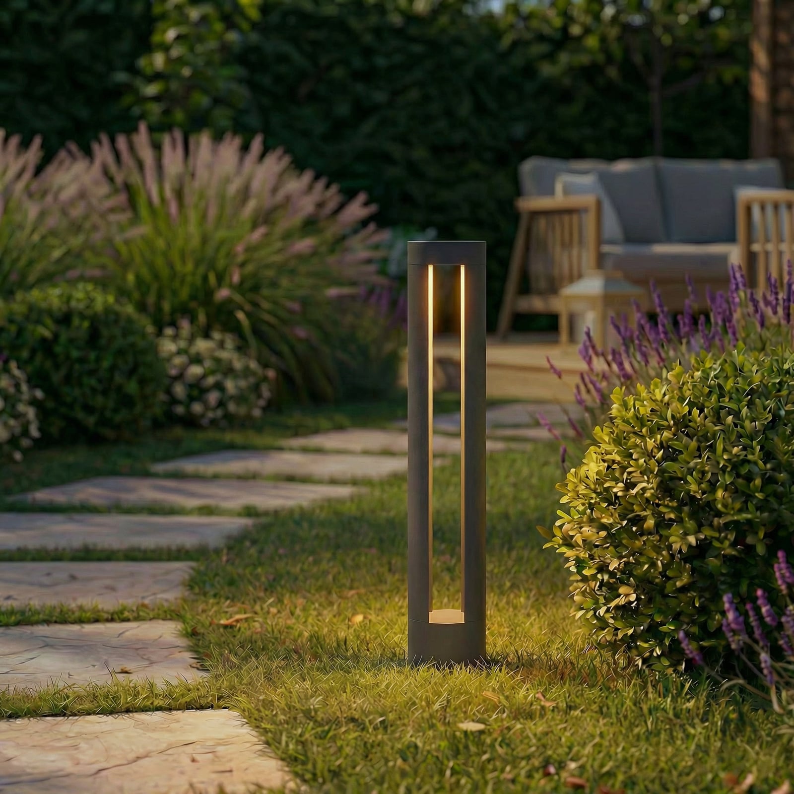 Soriq LED-Wegeleuchte, Höhe 75 cm, anthrazit, IP54 - Lindby