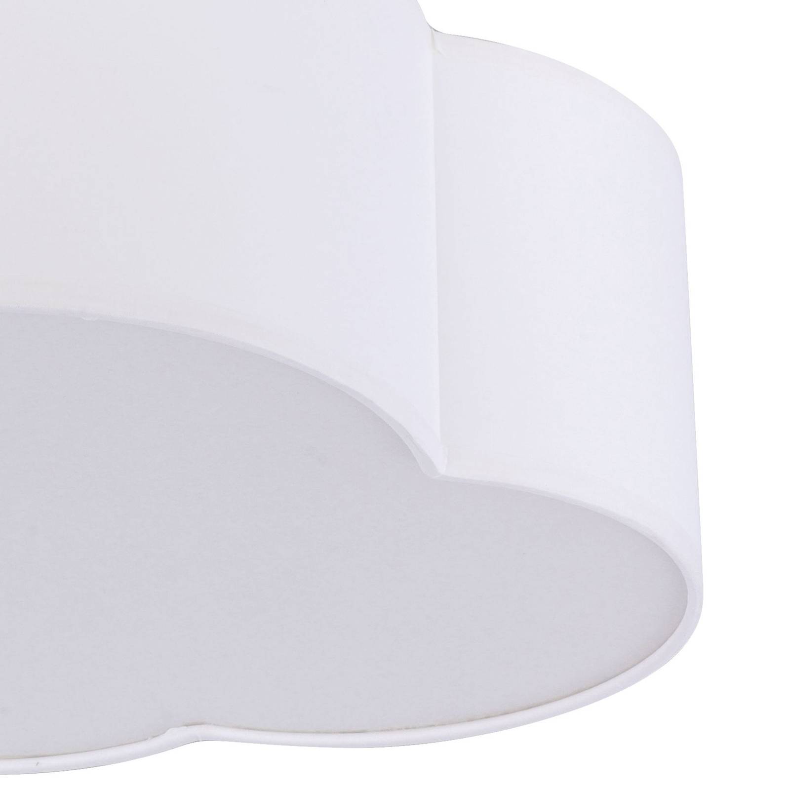 TK Lighting Stropní svítidlo Cloud, textil, 41 x 31 cm, bílé