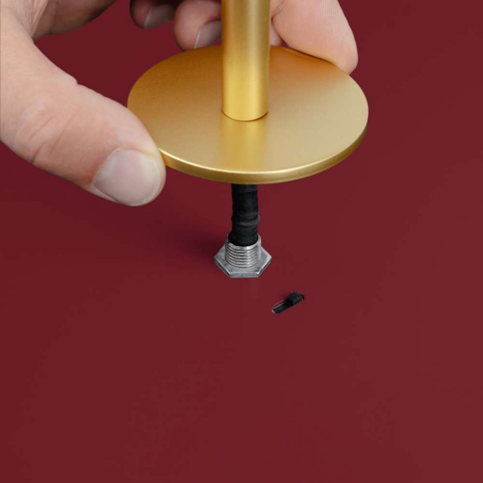 Asteria Plus Pendel Mini Ruby Red/Brass UMAGE - Stue - Metal billede