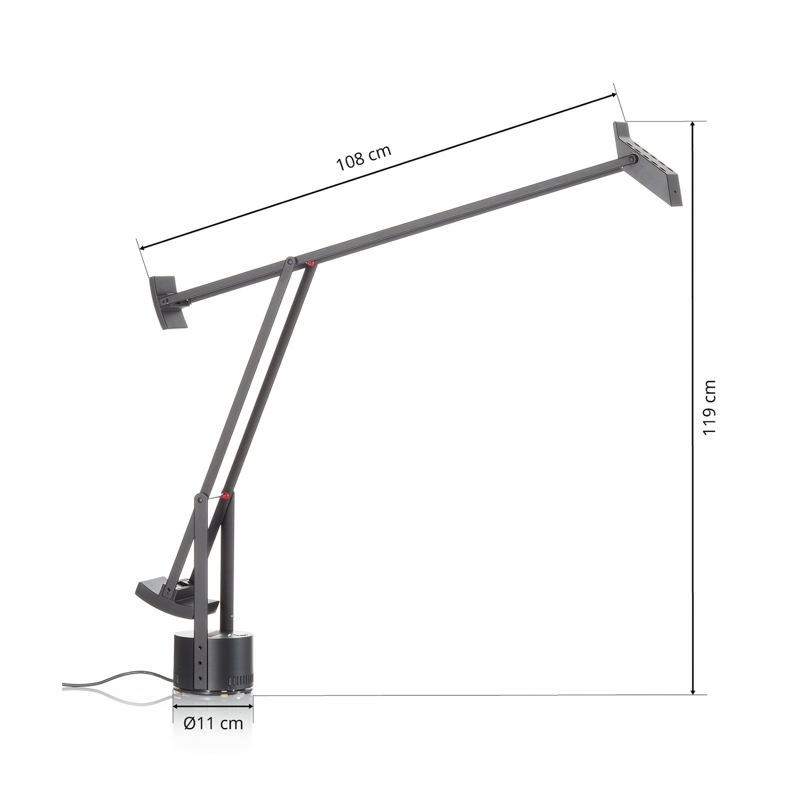 Tizio LED Lampe de Table Noir - Artemide