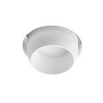 Lelanto recessed spotlight, white, plaster, Ø 10 cm, GU10