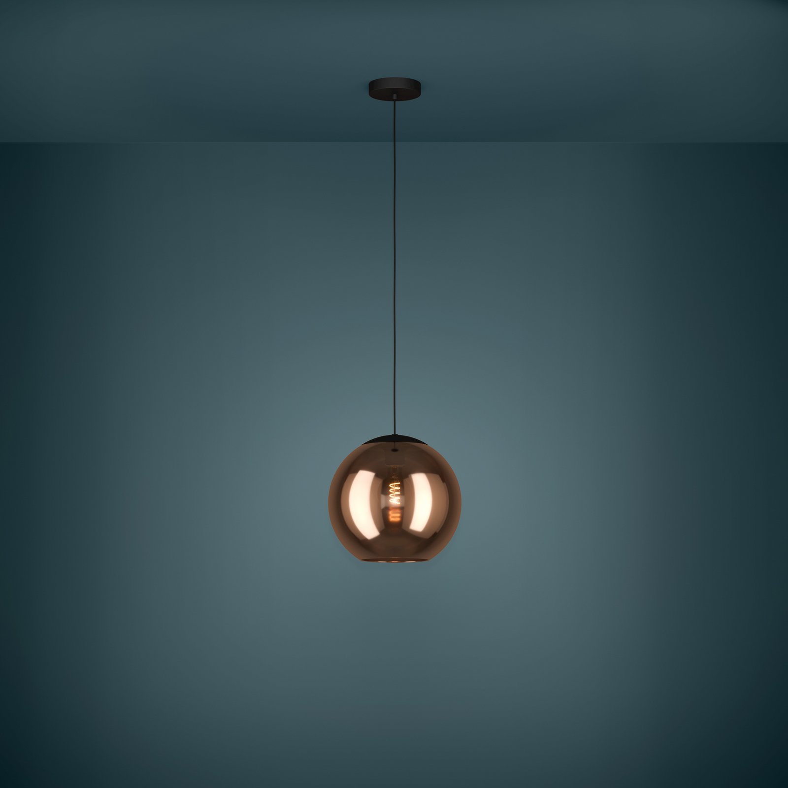 EGLO Stars Of Light Suspension Cordoba à 1 lampe, couleur cuivre