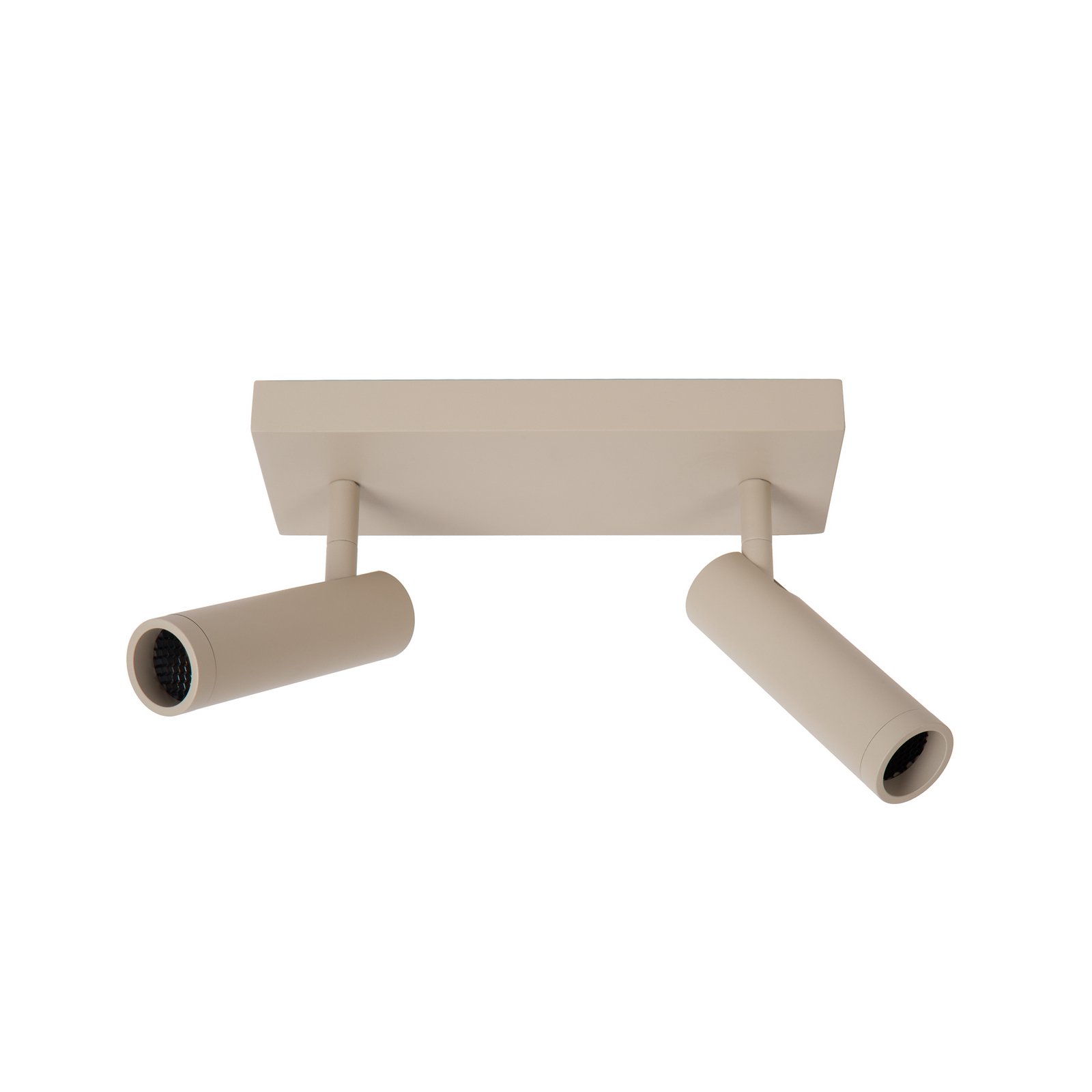 Deckenstrahler Grado, Länge 25 cm, taupe, Metall, 2-flg.