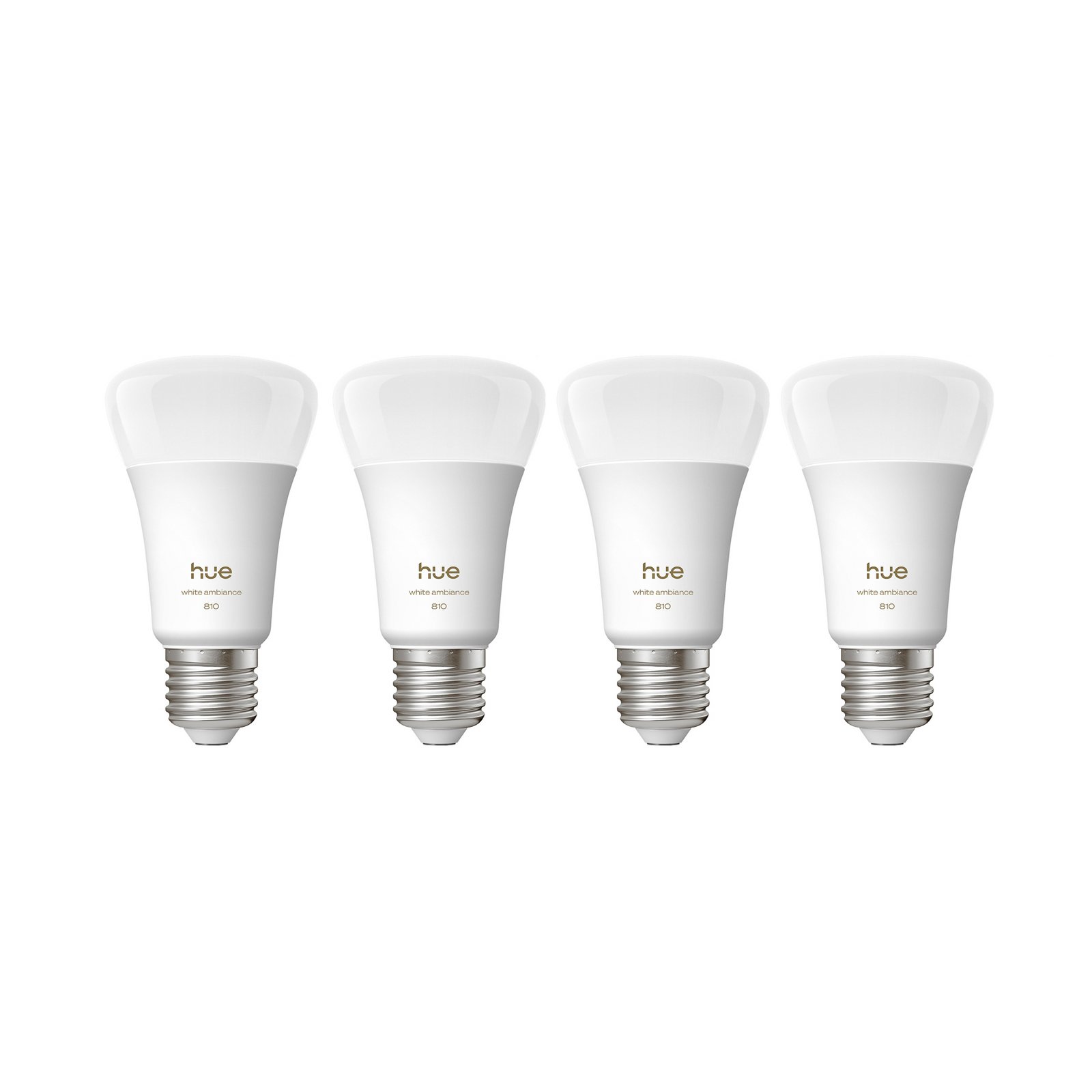 White Ambiance Smart E27 LED 6 W 810lm CCT 4 ks - Philips Hue