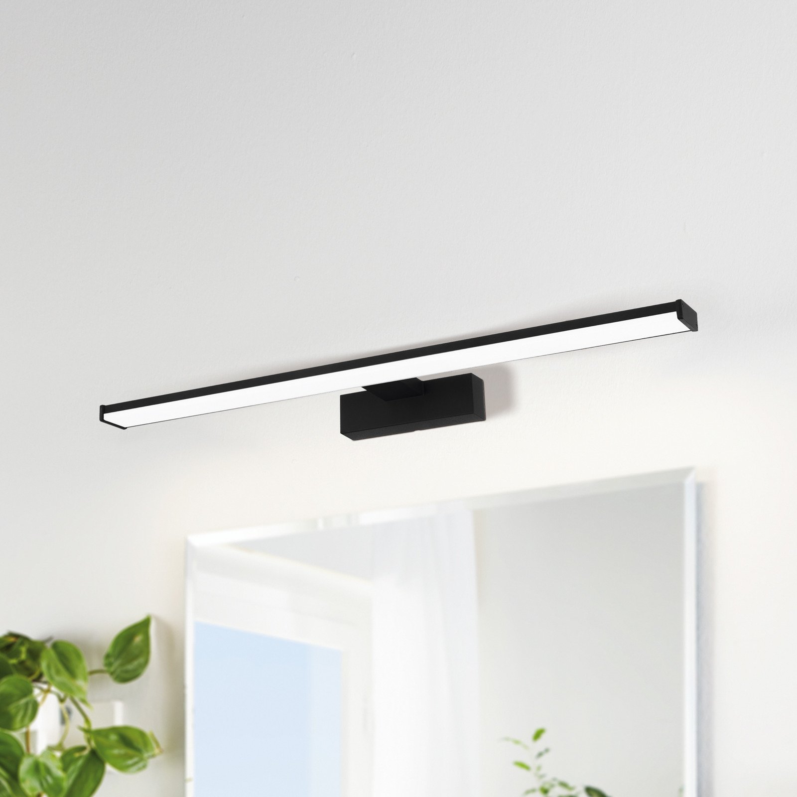 EGLO Aplică LED Pandella 1 lungime 60 cm negru aluminiu - Baie - Modern - negru alb