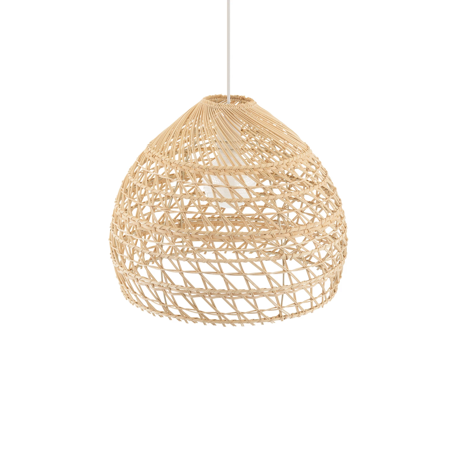 BOHO viseća svjetiljka, Ø 43 cm, prirodno smeđa, ratan, E27