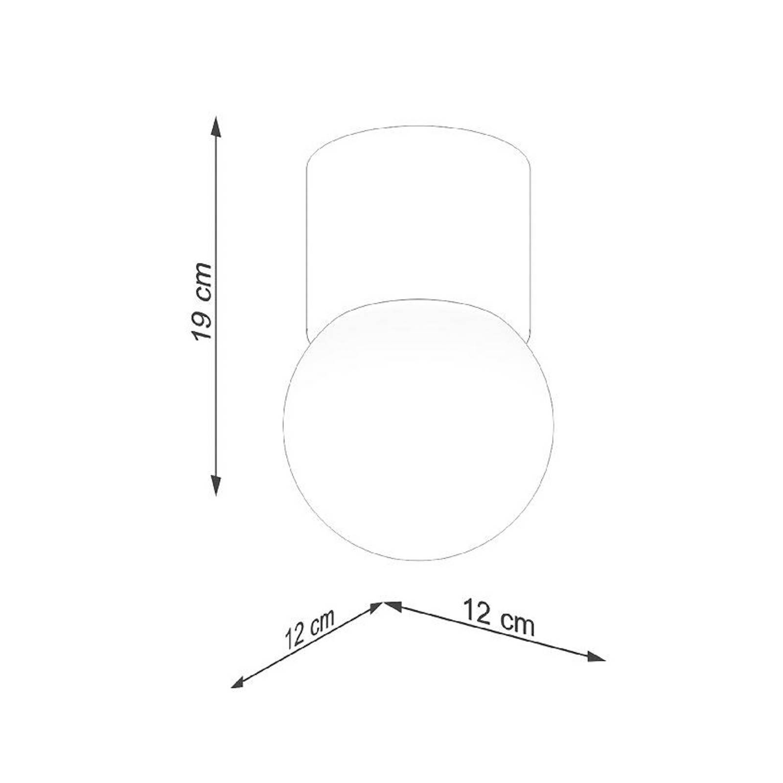 Lampa sufitowa Boomo, Ø 12 cm, drewno