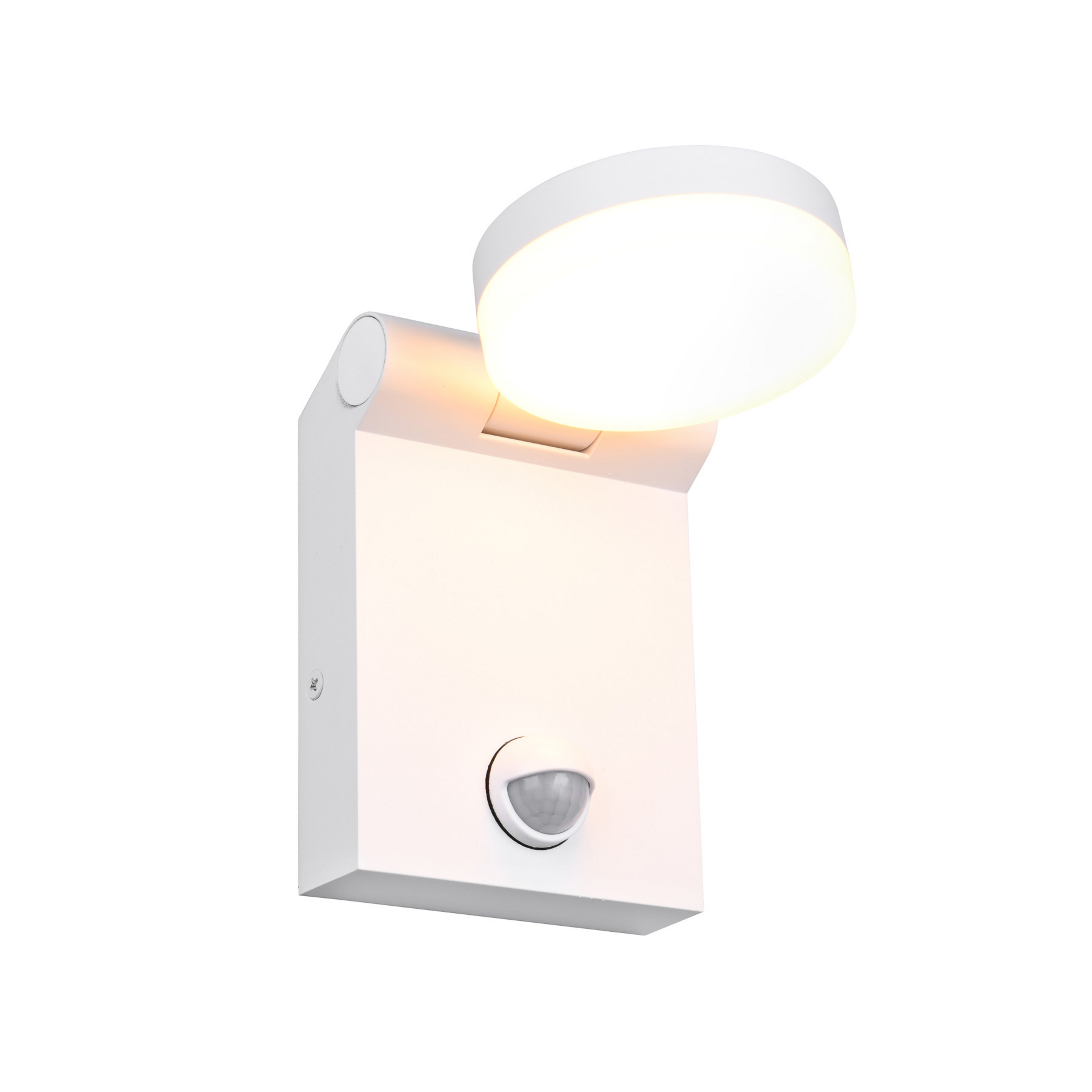 Applique d'extérieur LED Adour, blanc mat, capteur, inclinable, CCT