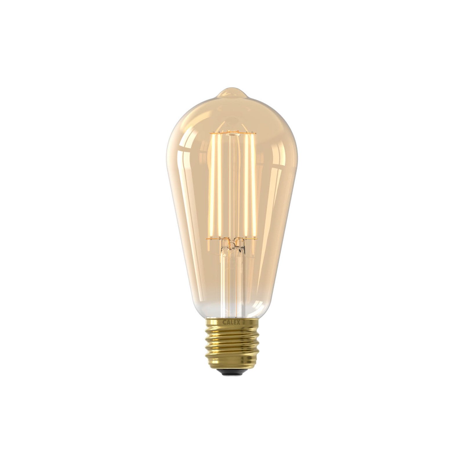 Calex E27 ST64 3,5 W LED-filament guld 821, dæmpes