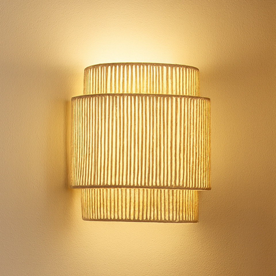 Lindby Anuva vägglampa, beige från Lindby