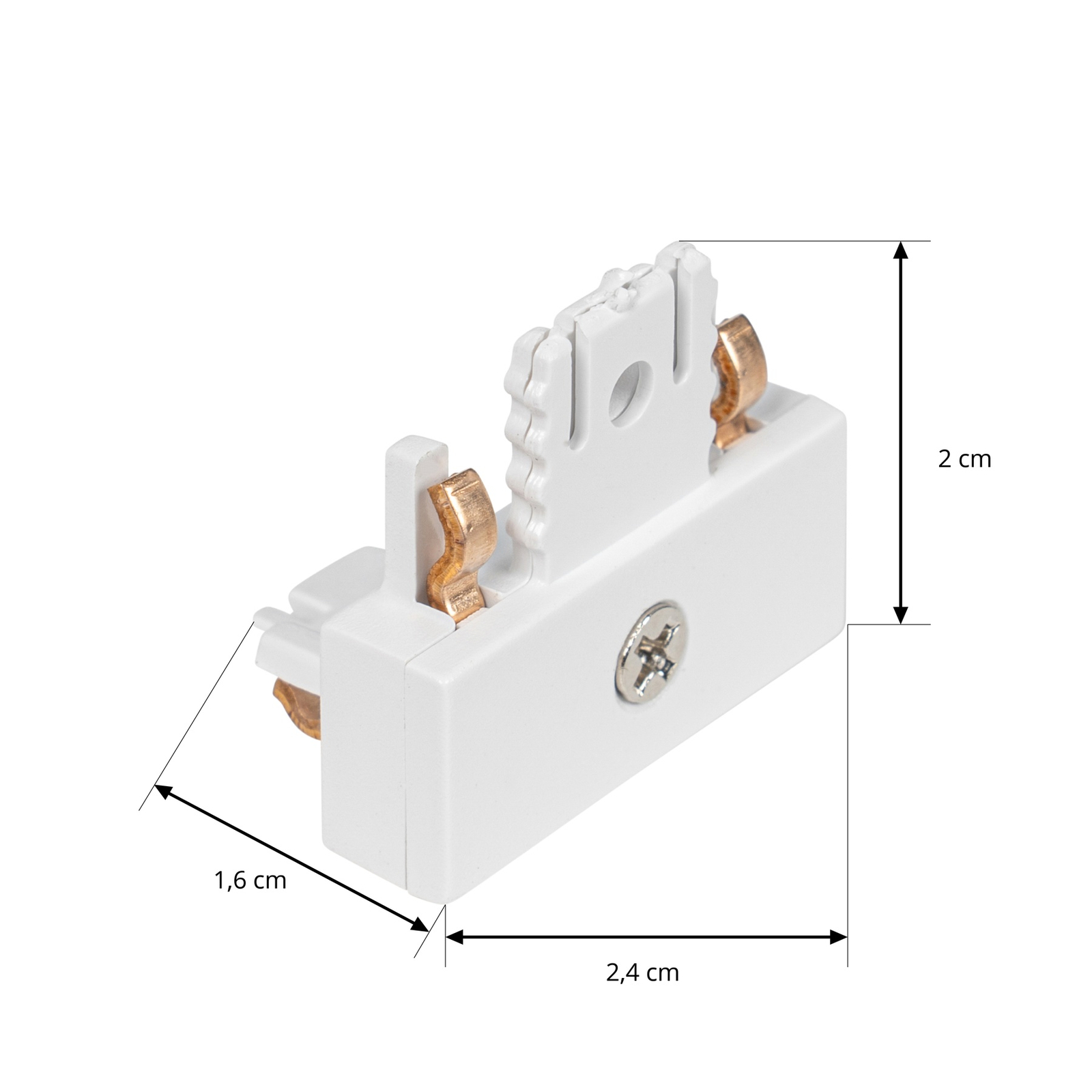 Lindby raccord d'angle Lumaro, blanc, plastique