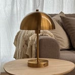 Dyberg Larsen Stockholm rechargeable table lamp, antique brass