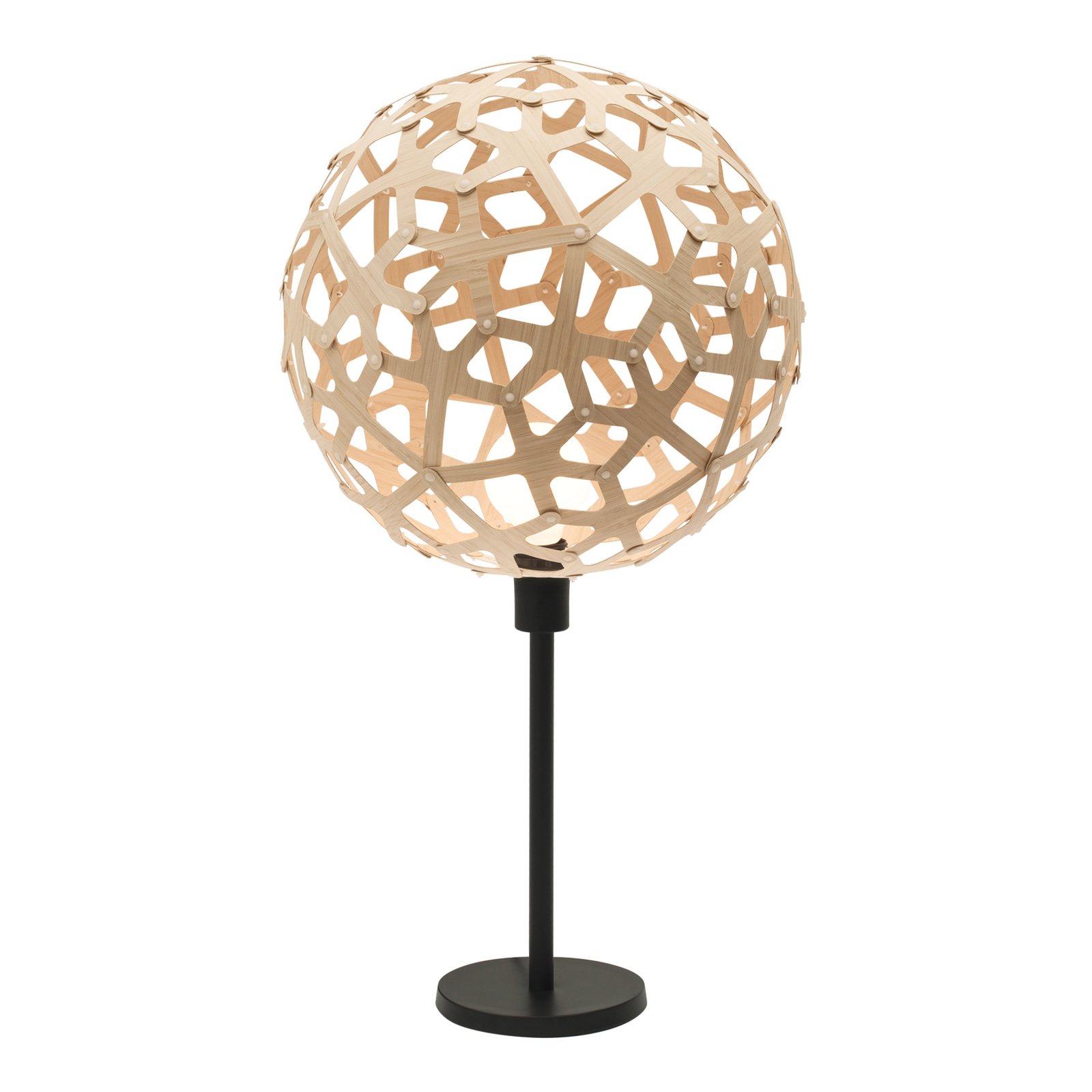 david trubridge Coral asztali lámpa bambusz natúr