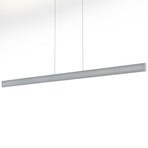 Lampă suspendată LED Runa, nichel, lungime 152 cm