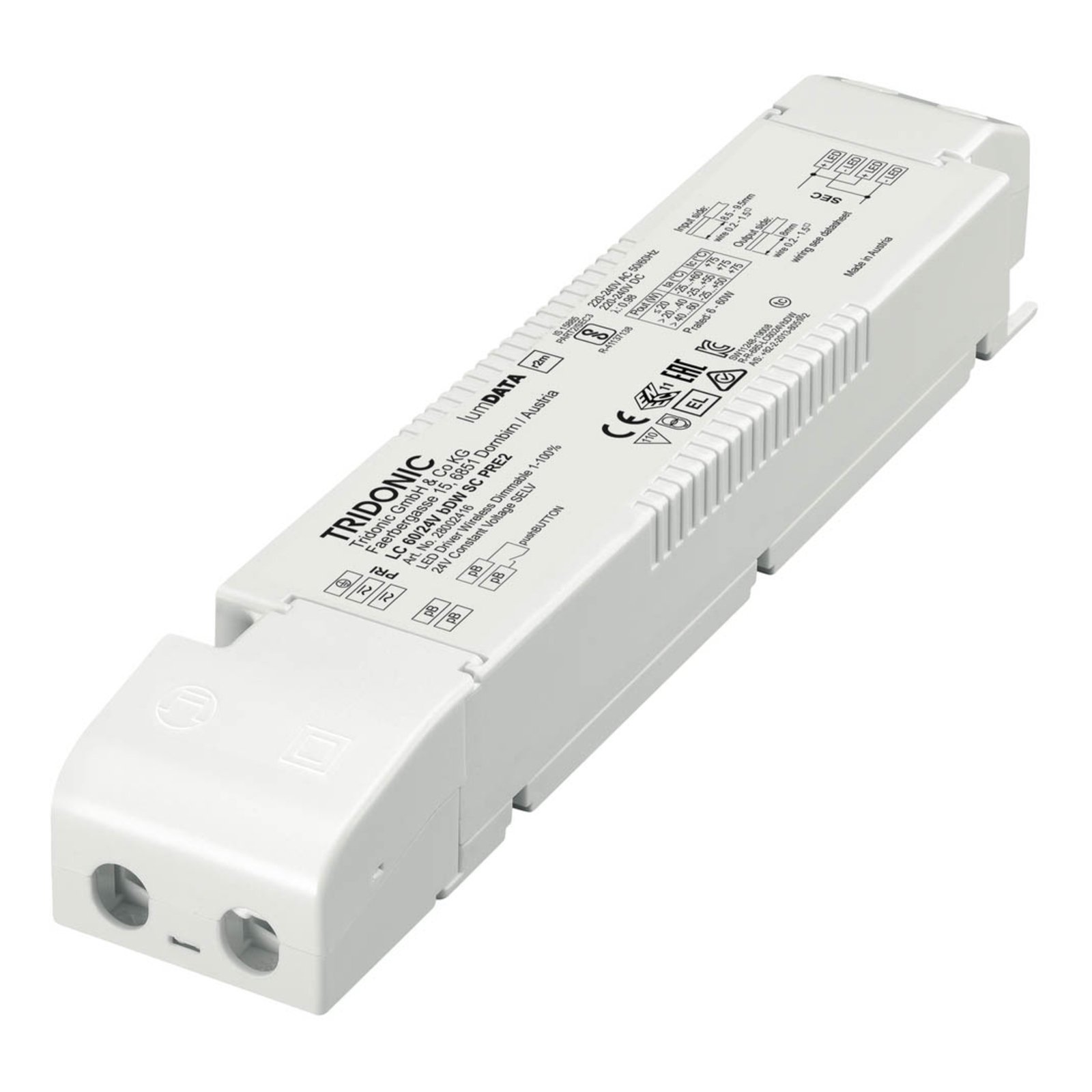 TRIDONIC LED driver LC 24V bDW SC PRE2 basicDIM