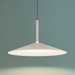 Κρεμαστό φωτιστικό LED Lampone, χρώμα άμμου, Ø 47 cm, μέταλλο, Soft-Lift