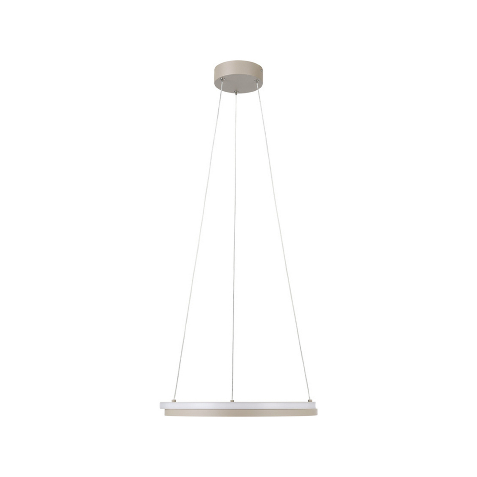 EGLO LED hanglamp MEZZOMONTE, beige, Ø 48 cm, CCT EGLO LED hanglamp MEZZOMONTE, beige, Ø 48 cm, CCT