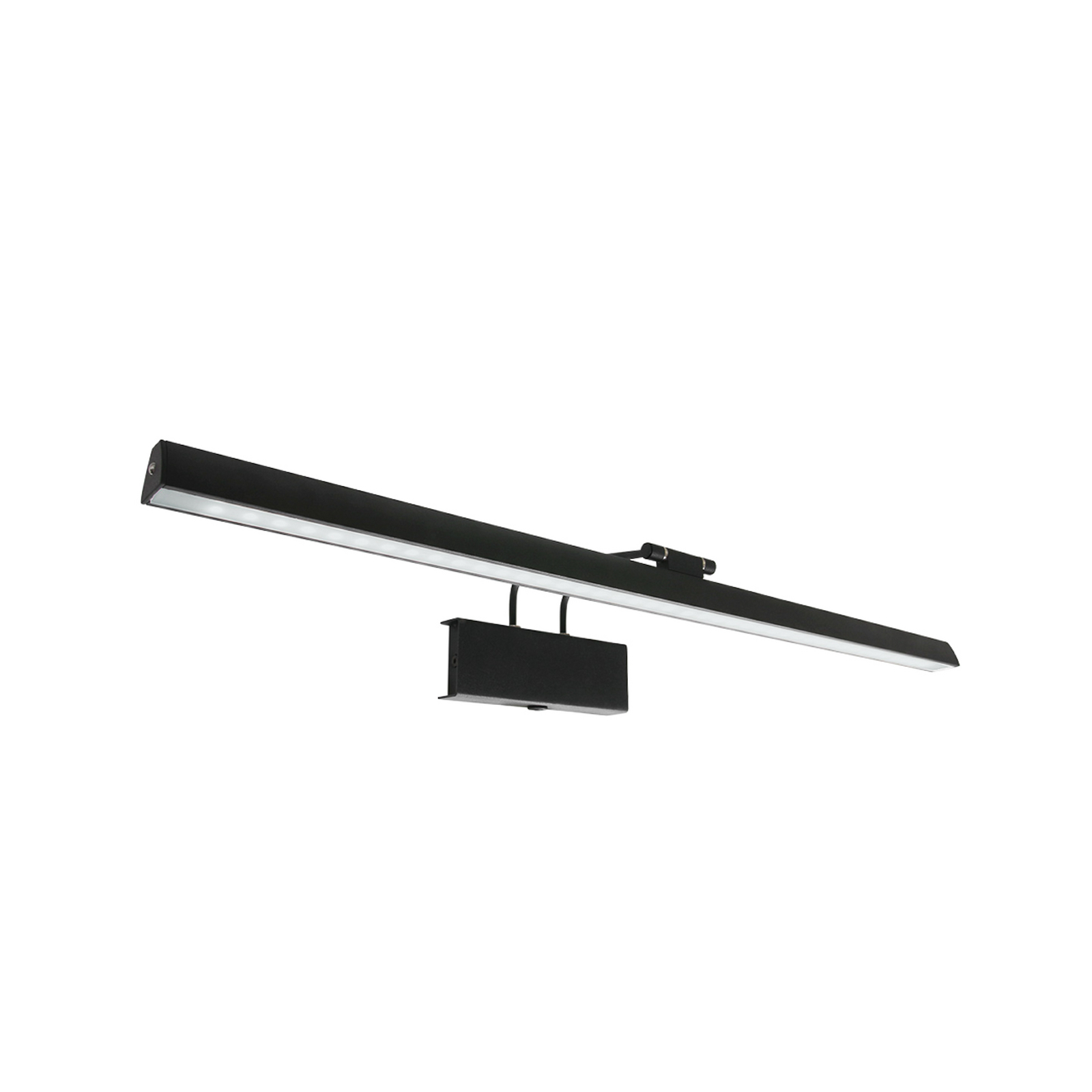 Φωτιστικό τοίχου LED Litho, μαύρο, μέταλλο, CCT, πλάτος 60 cm