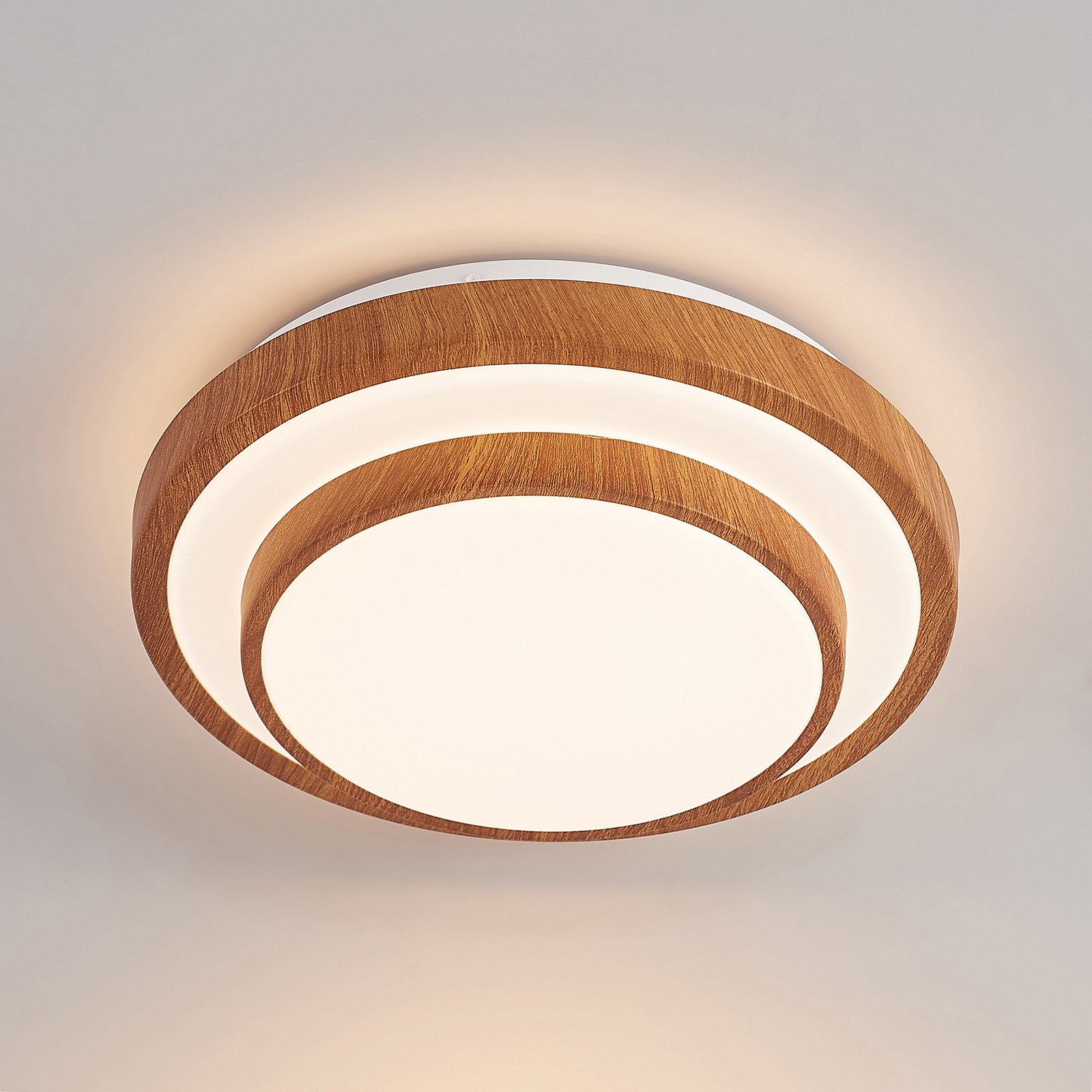 Lindby Vaako LED plafondlamp, rond, 29,5 cm