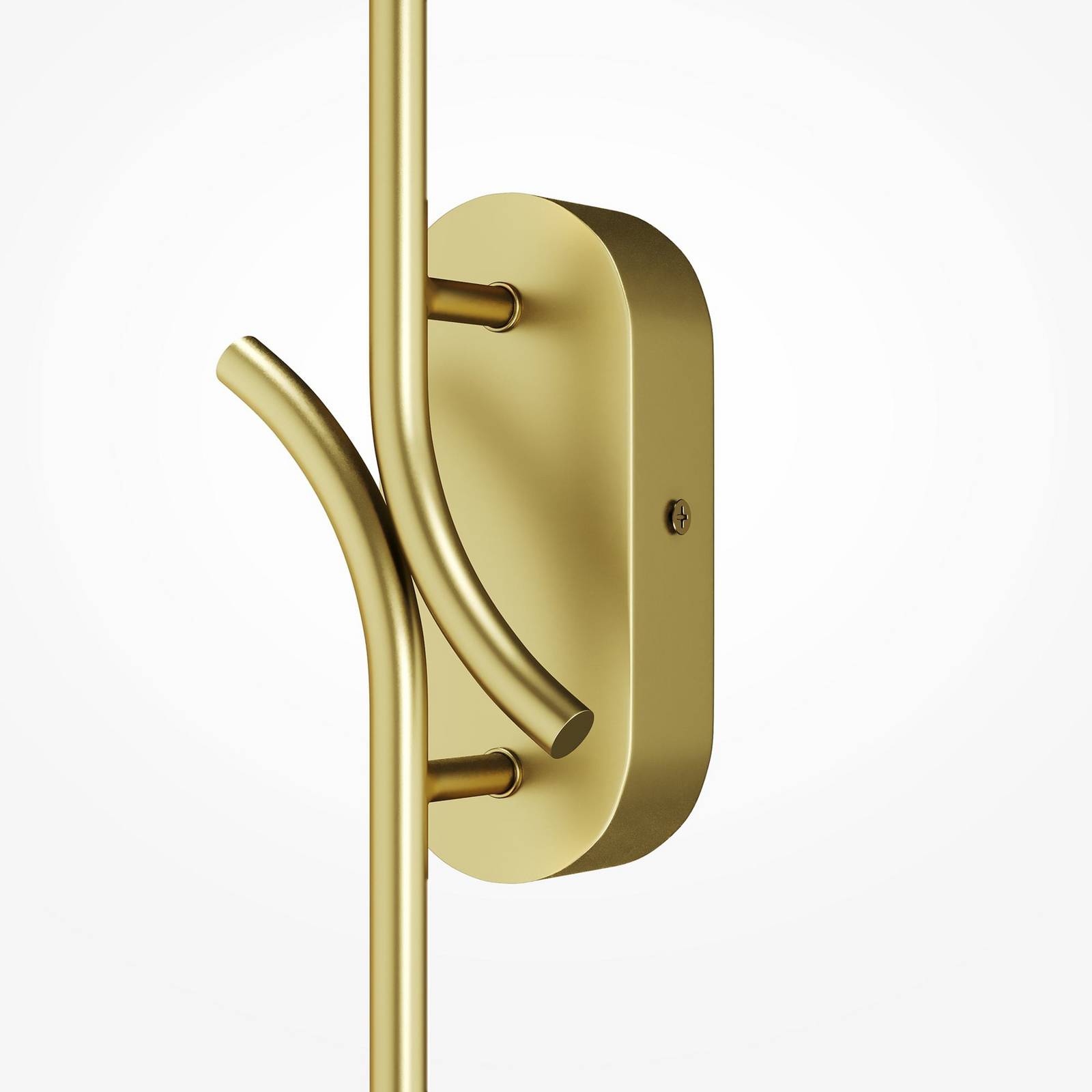 LED-Wandlampe RENAISSANCE, messing/messing, Höhe 63 cm 2flg. günstig online kaufen