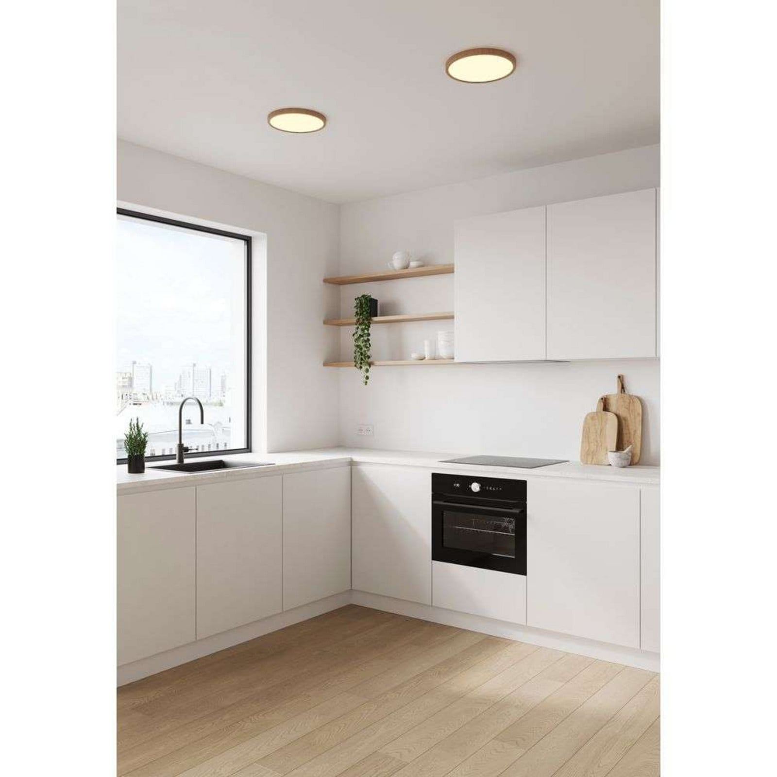 Oja 29 Plafond IP20 2700K Step Dim Wood Nordlux - Vardagsrum - Plast