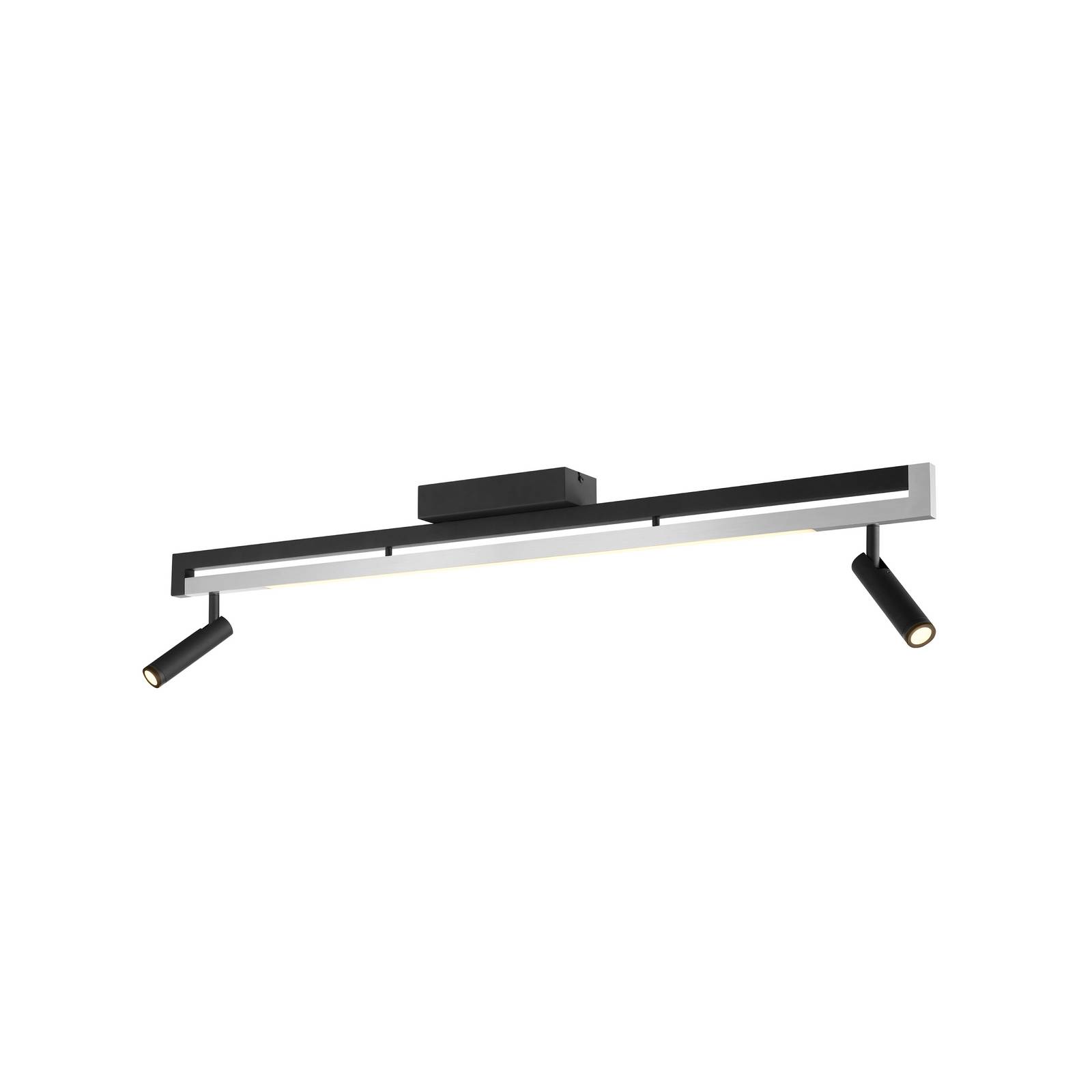 LED-Deckenstrahler Pulse, schwarz, 100 cm, Metall