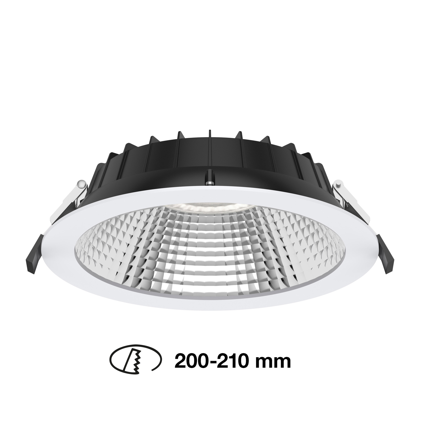 SLC Shift LED projetor de encastrar Ø 22,8cm CCT, branco