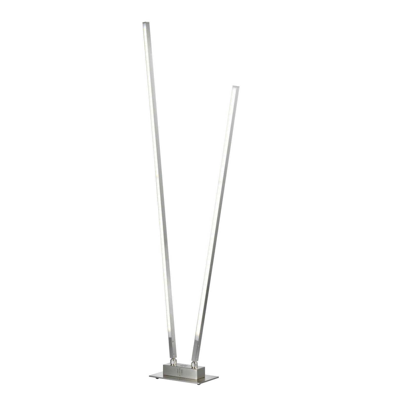 Lampadaire LED Z-Carla, à 2 lampes, hauteur 144 cm