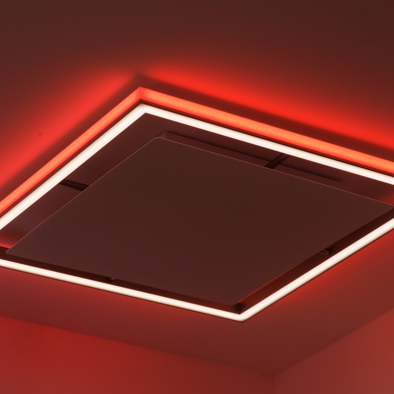 Paul Neuhaus Helix LED plafondlamp vierkant 50cm