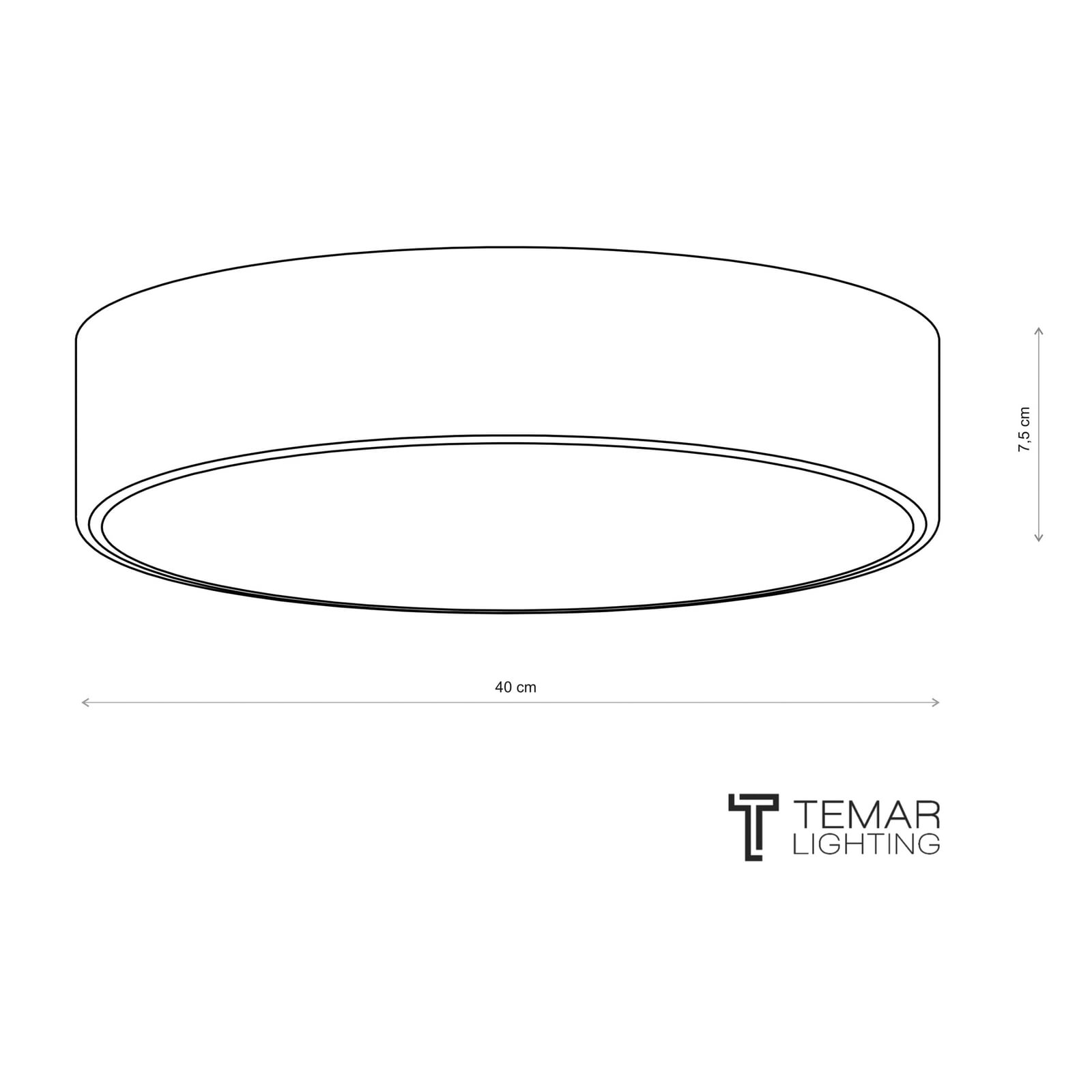 Cleo 400 ceiling lamp, Ø 40 cm, copper