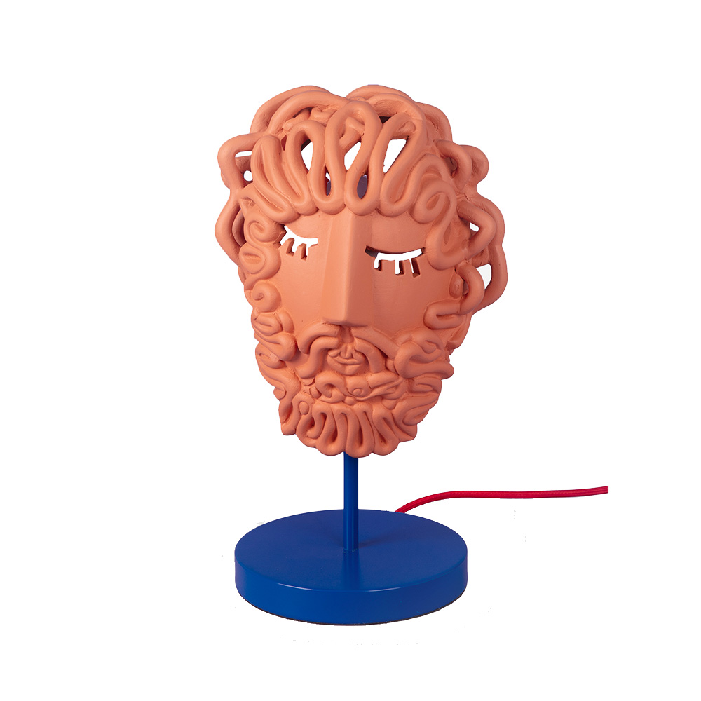 Ulysse Mask Pöytävalaisin Terracotta - Seletti