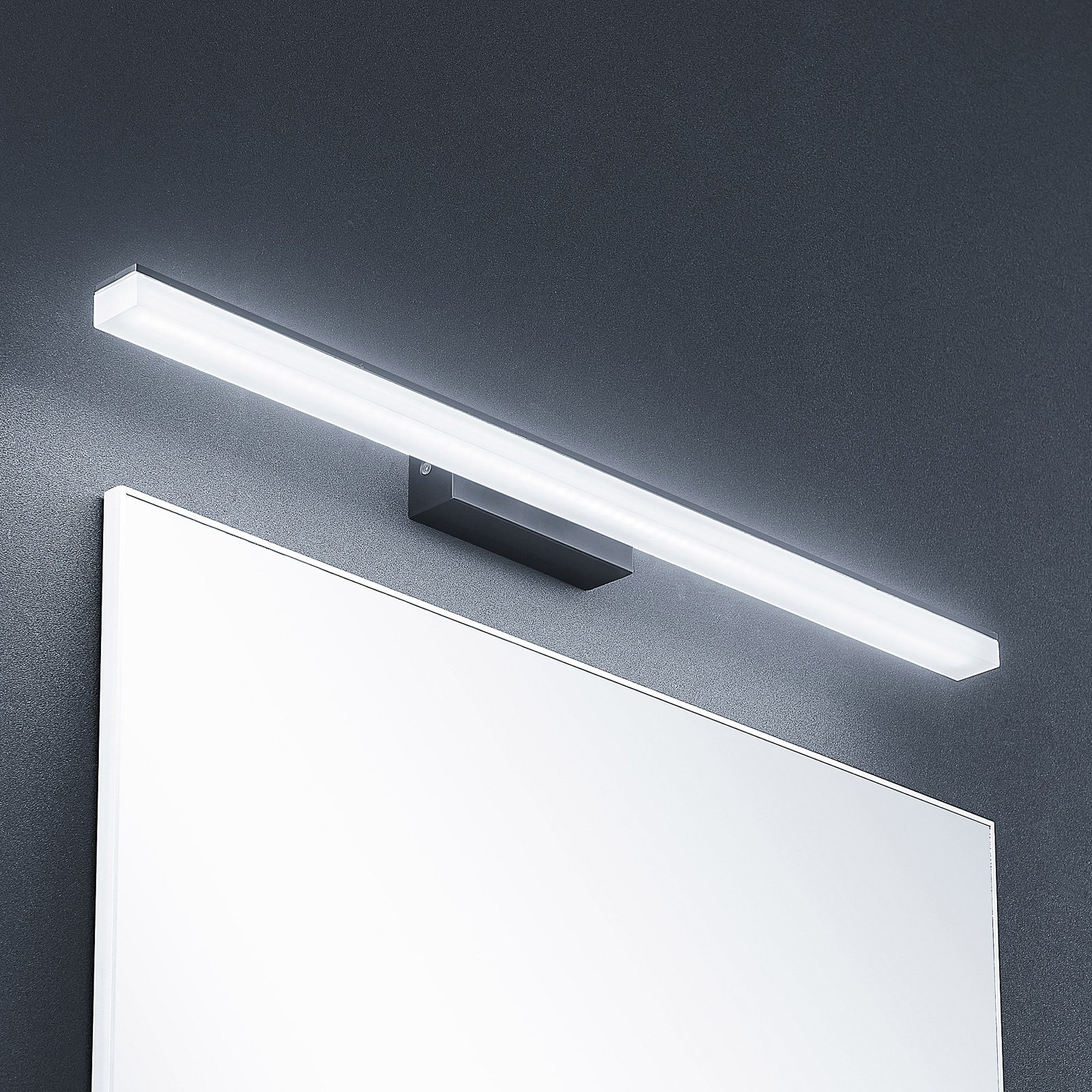 Lisana LED Wall Lamp IP44 L75 Black - Lucande
