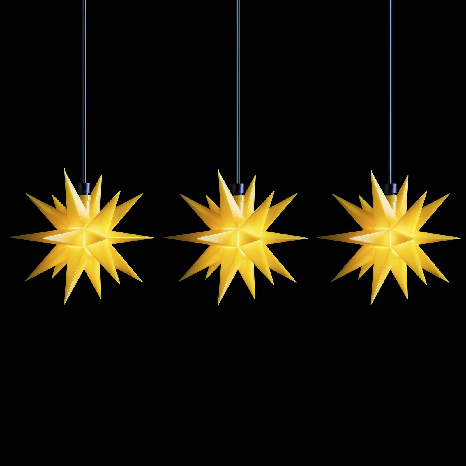 STERNTALER Guirlande LED mini-étoiles à 3 lampes jaune