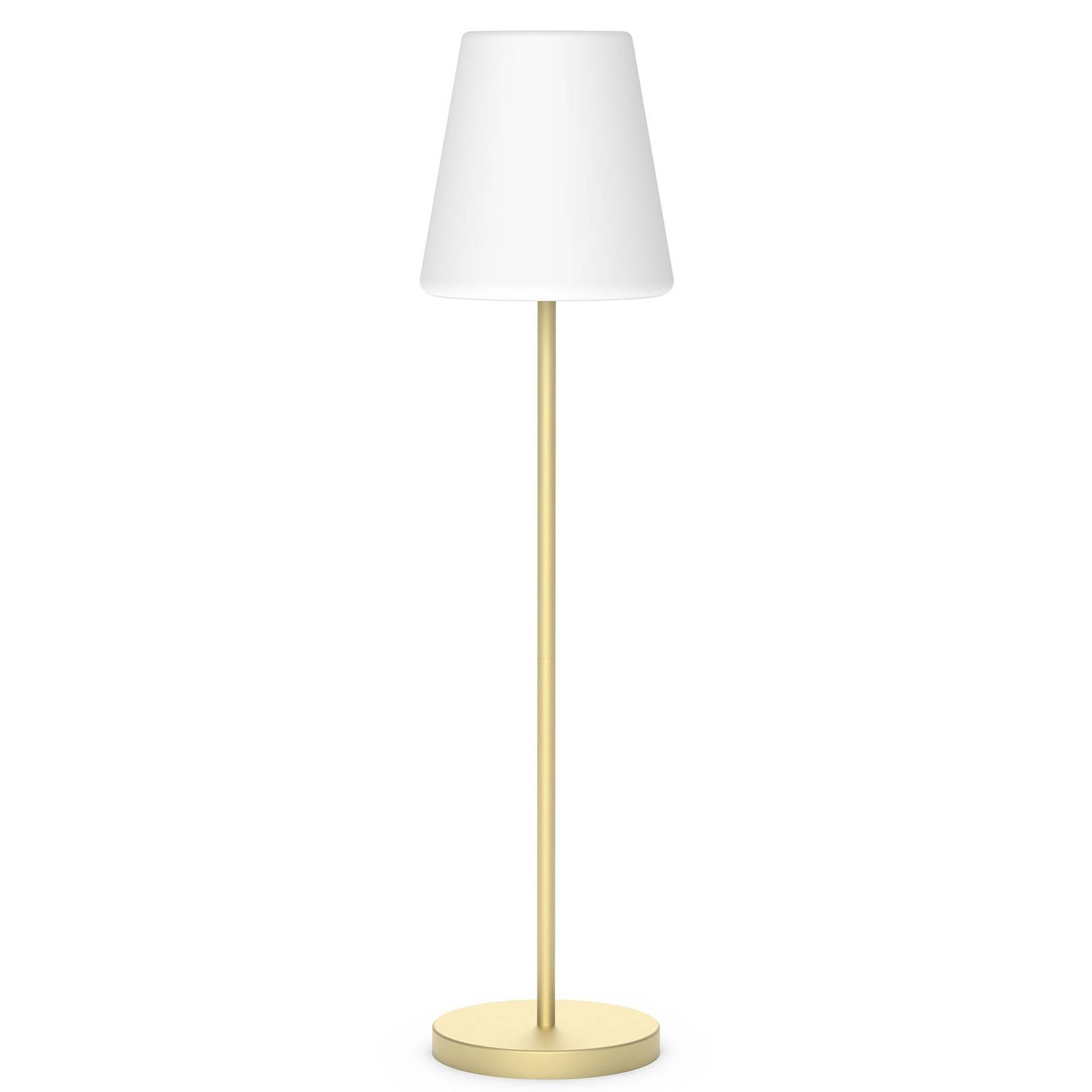Newgarden Lola Slim 180 -LED-lattiavalo, messinki - terassivalo - terassivalaisin messinki, valkoinen