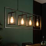 Hanglamp Nestoy, antraciet, 4-lamps