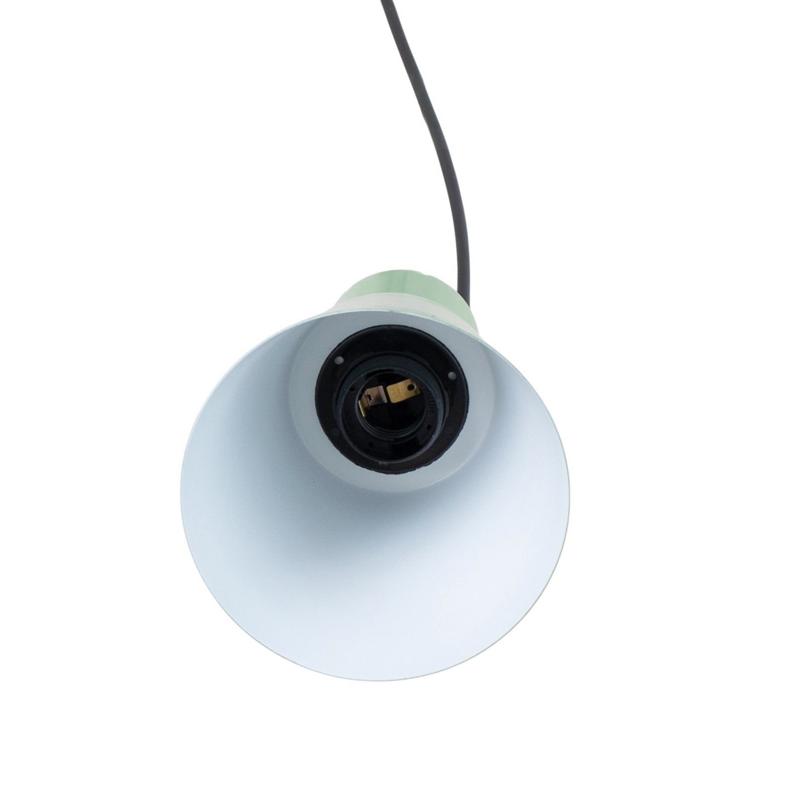 Konikkem-riippuvalaisin, mintunvihreä, metalli, Ø 14 cm, E27 Konikkem-riippuvalaisin, mintunvihreä, metalli, Ø 14 cm, E27