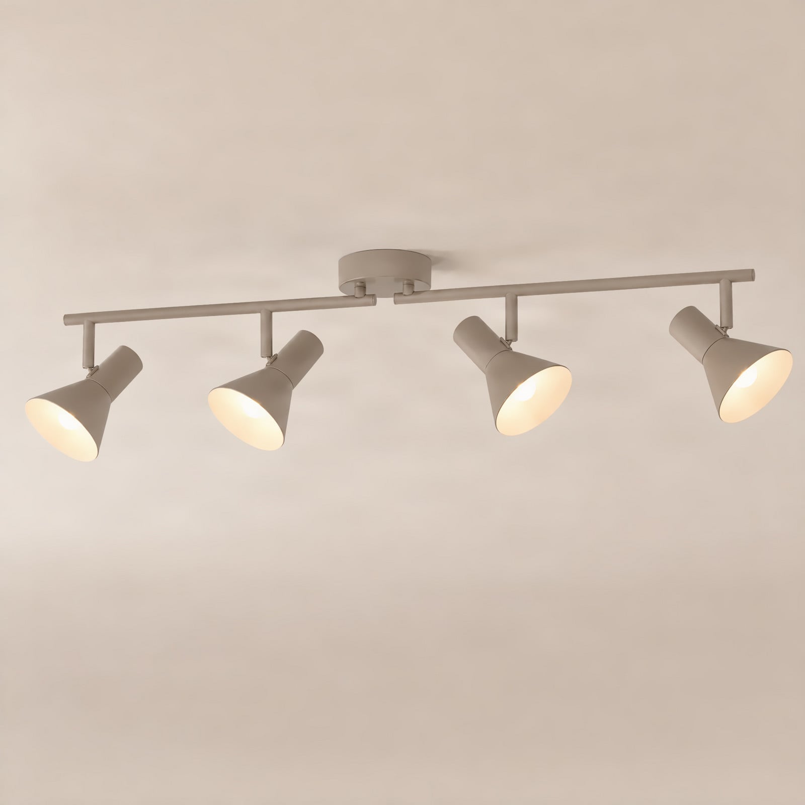Milia downlight, beige, E14, 4 lyskilder, 79 cm, metall – Nola - Stue - Med flere lyskilder