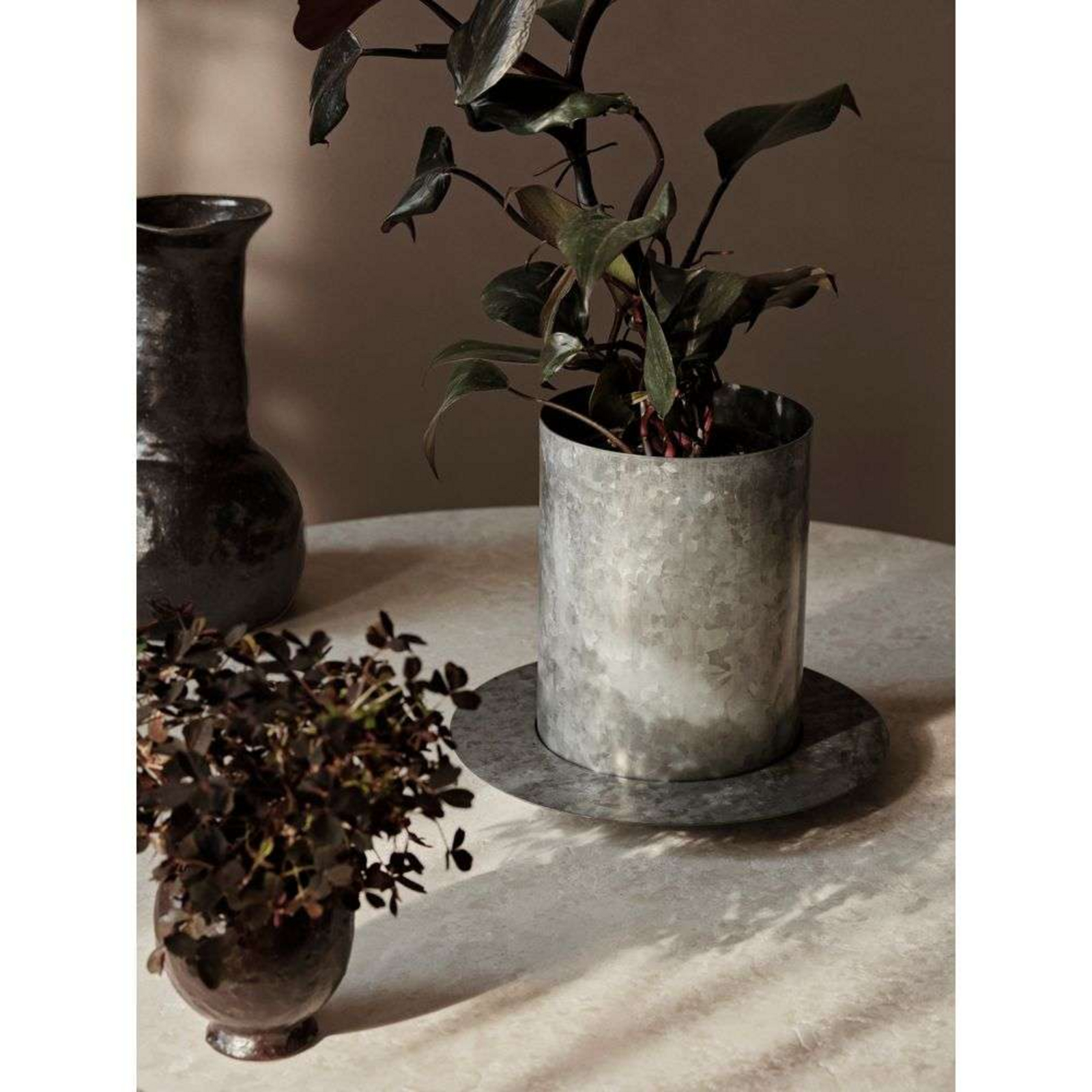 Auran Pot Small Galvanized - ferm LIVING