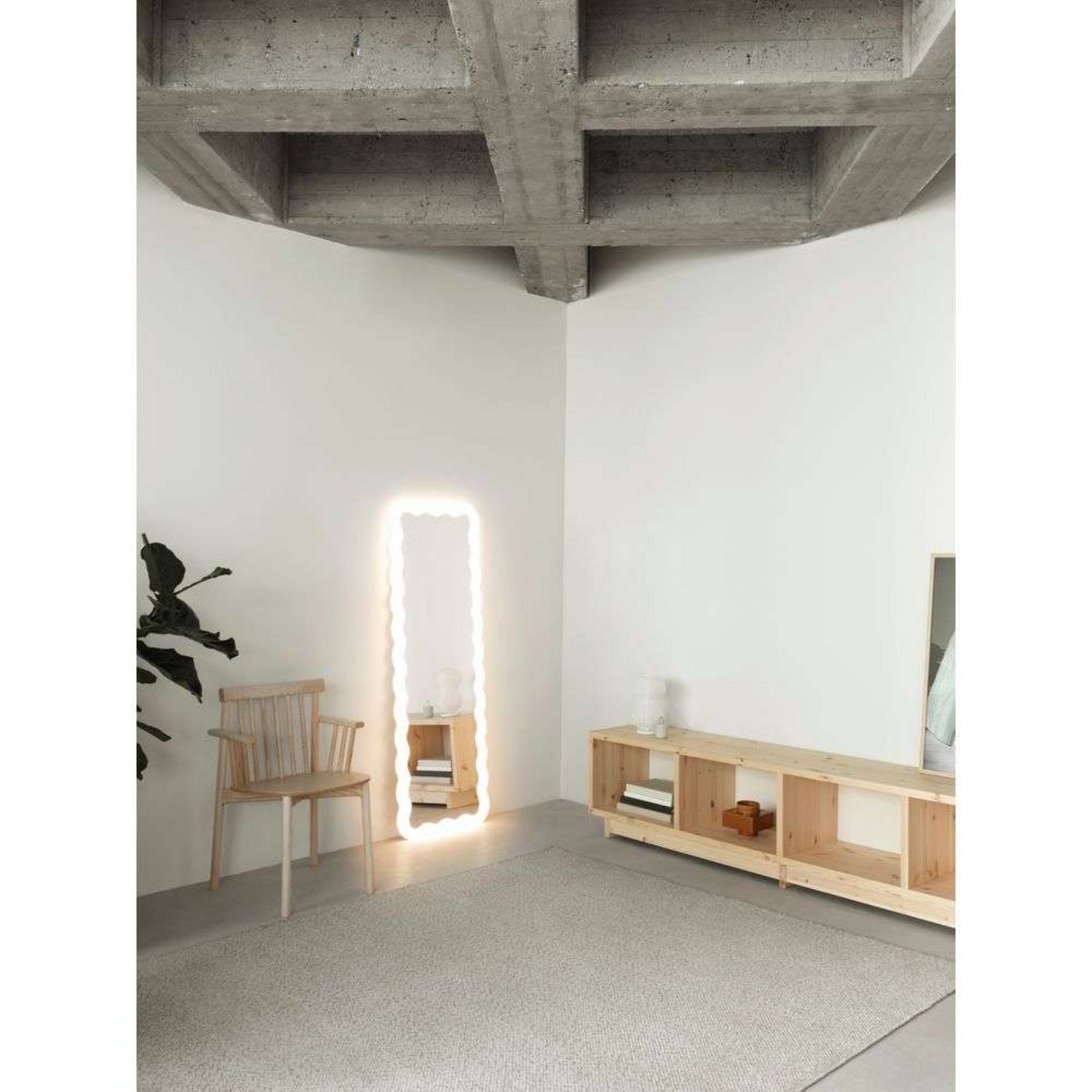 Illu Mirror 160x55 White - Normann Copenhagen