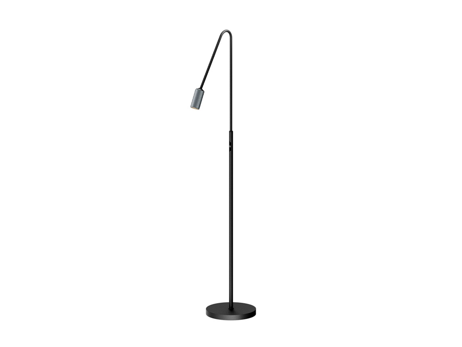 Decor F1 LED Golvlampa Dim. Svart/Matt Alu - Antidark