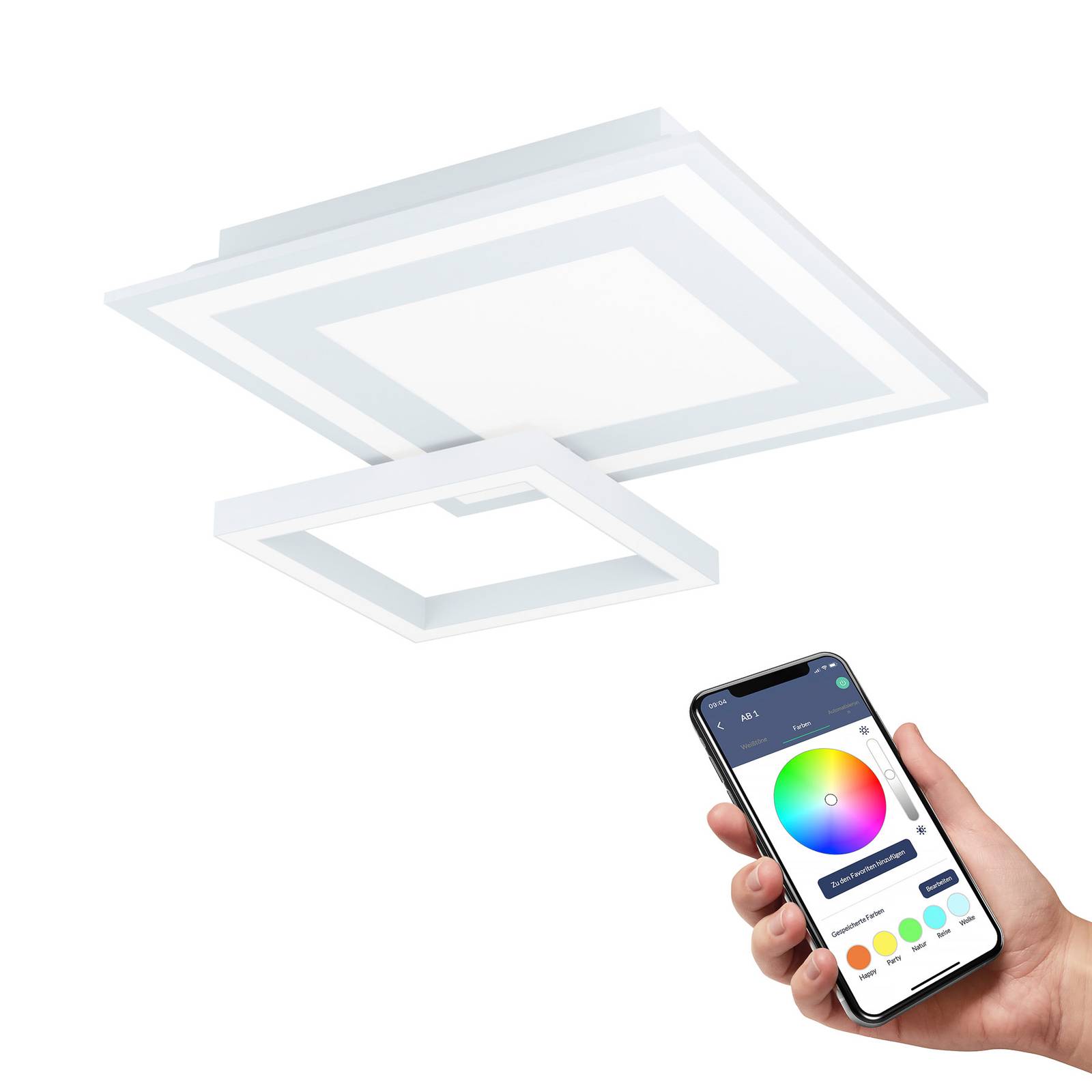 EGLO connect Savatarila-Z LED-Deckenlampe weiß günstig online kaufen