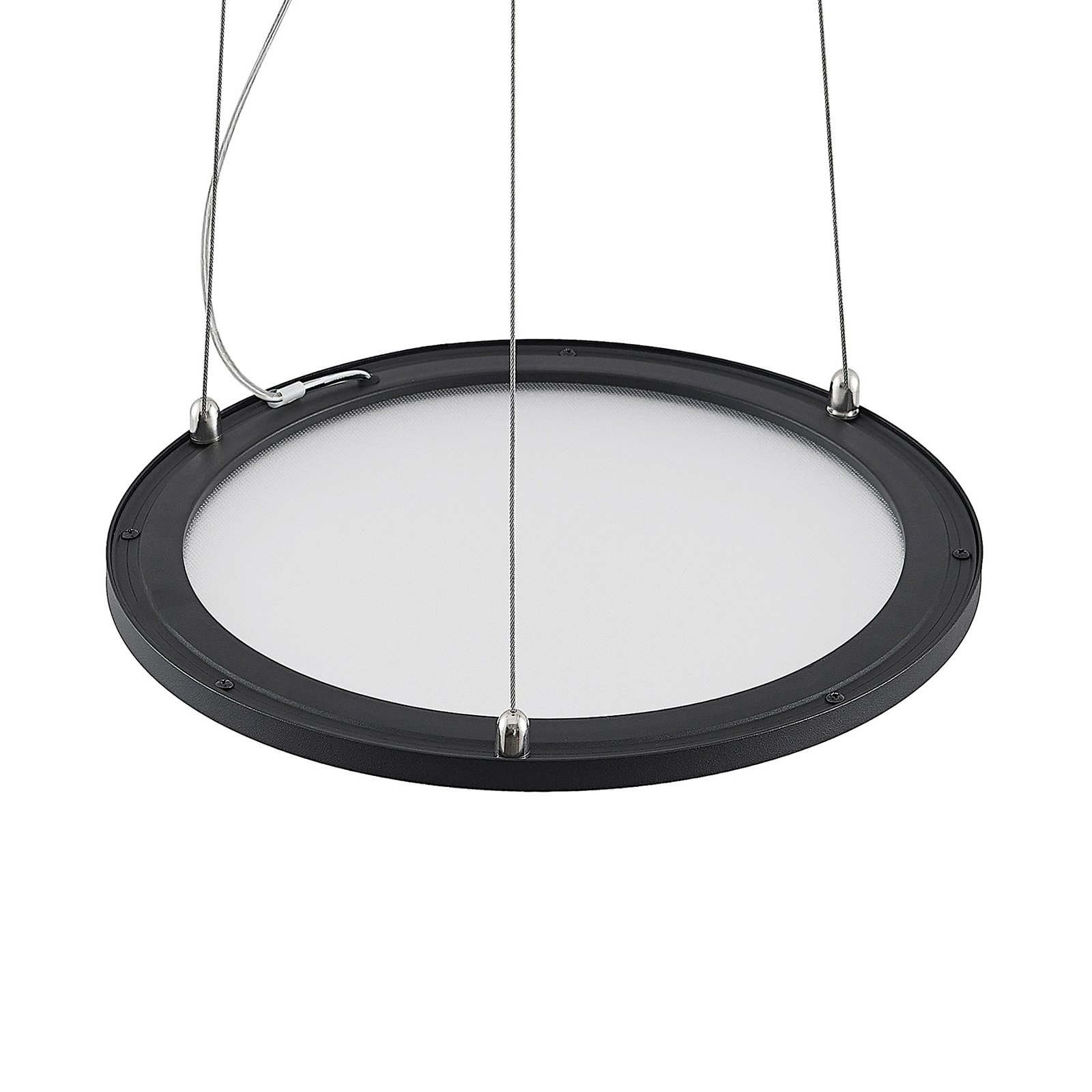 Prios Palino LED-Hängeleuchte, 30 cm, in Schwarz