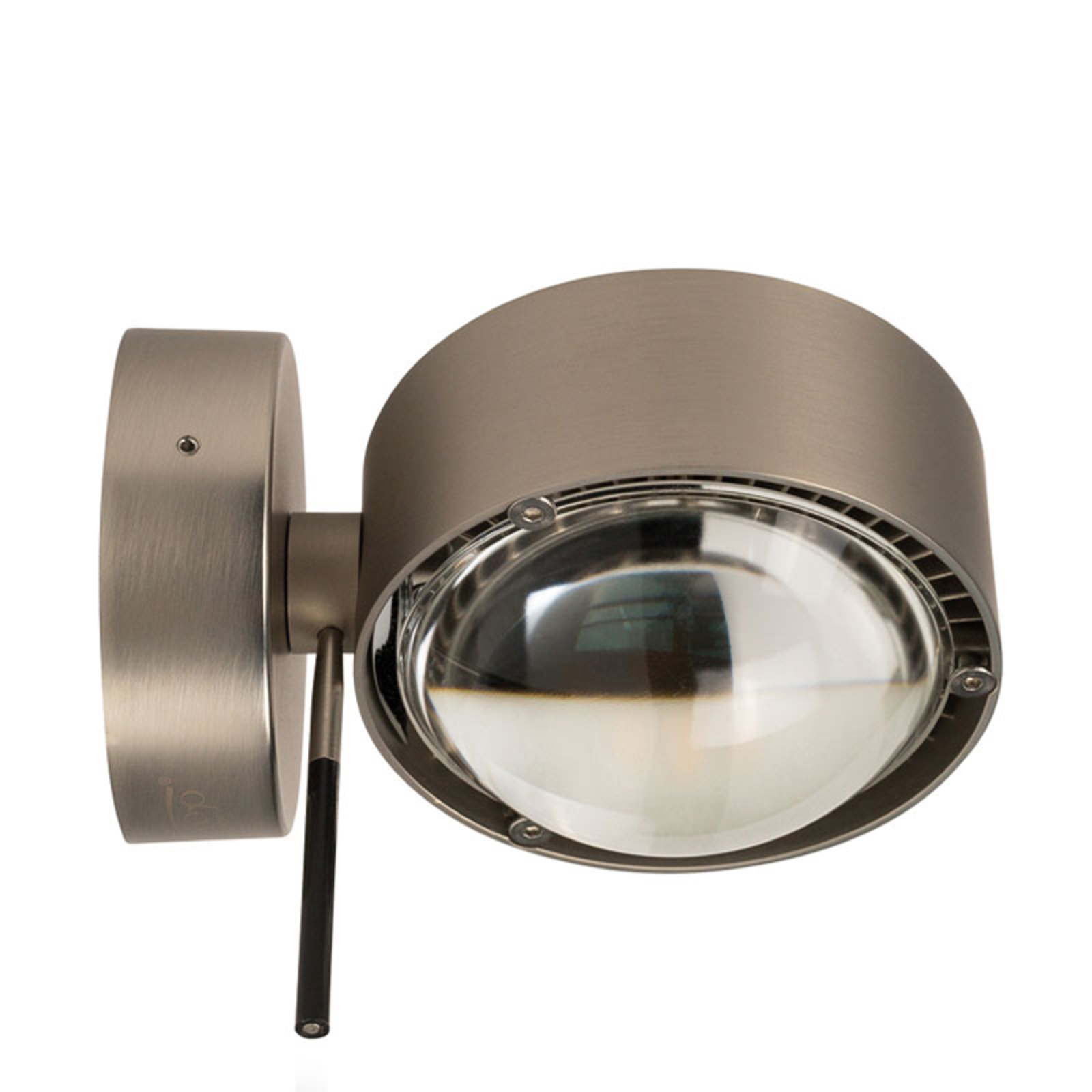 LED wall light Puk Wall+ in a modern metal look