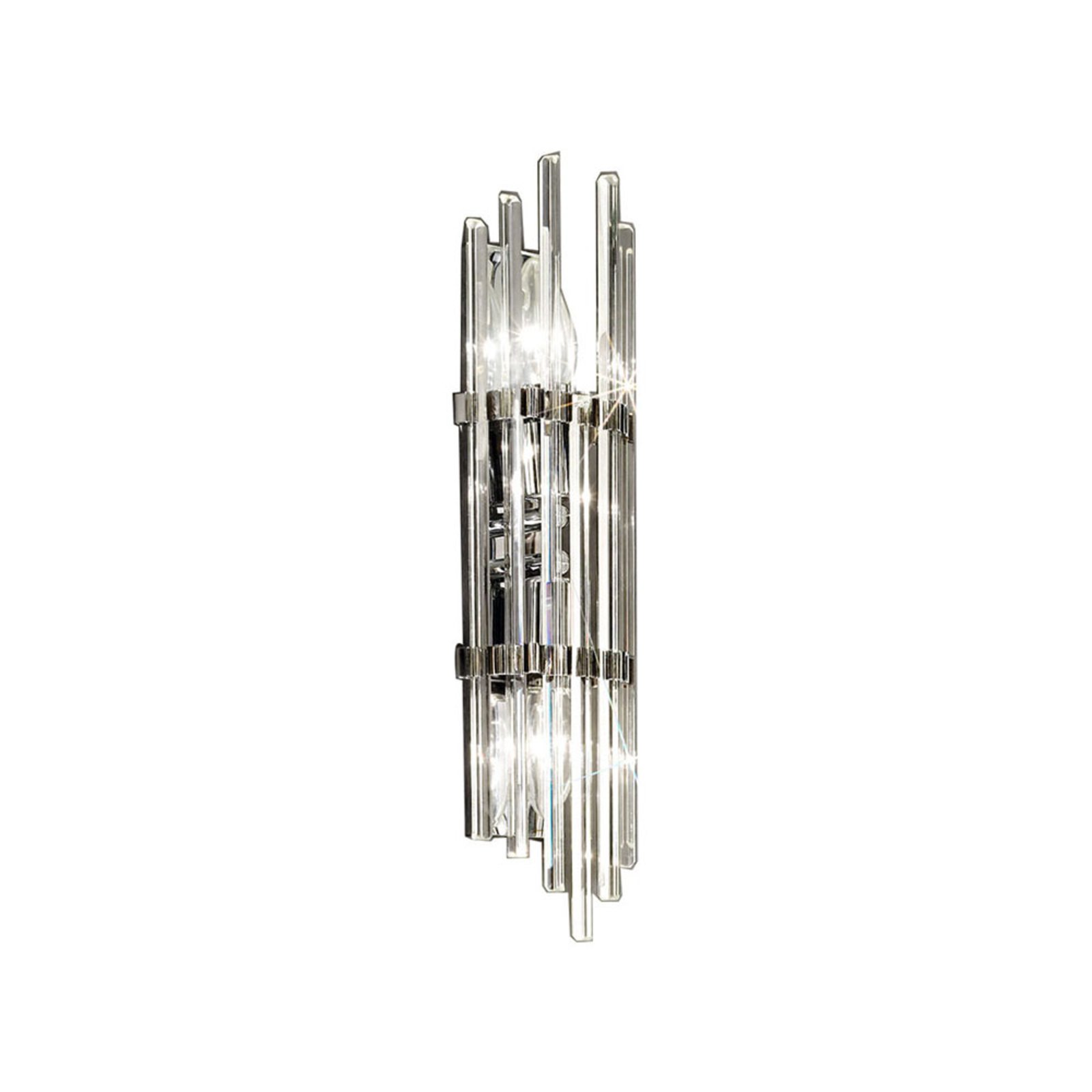 Ontario wall light, height 41 cm, chrome